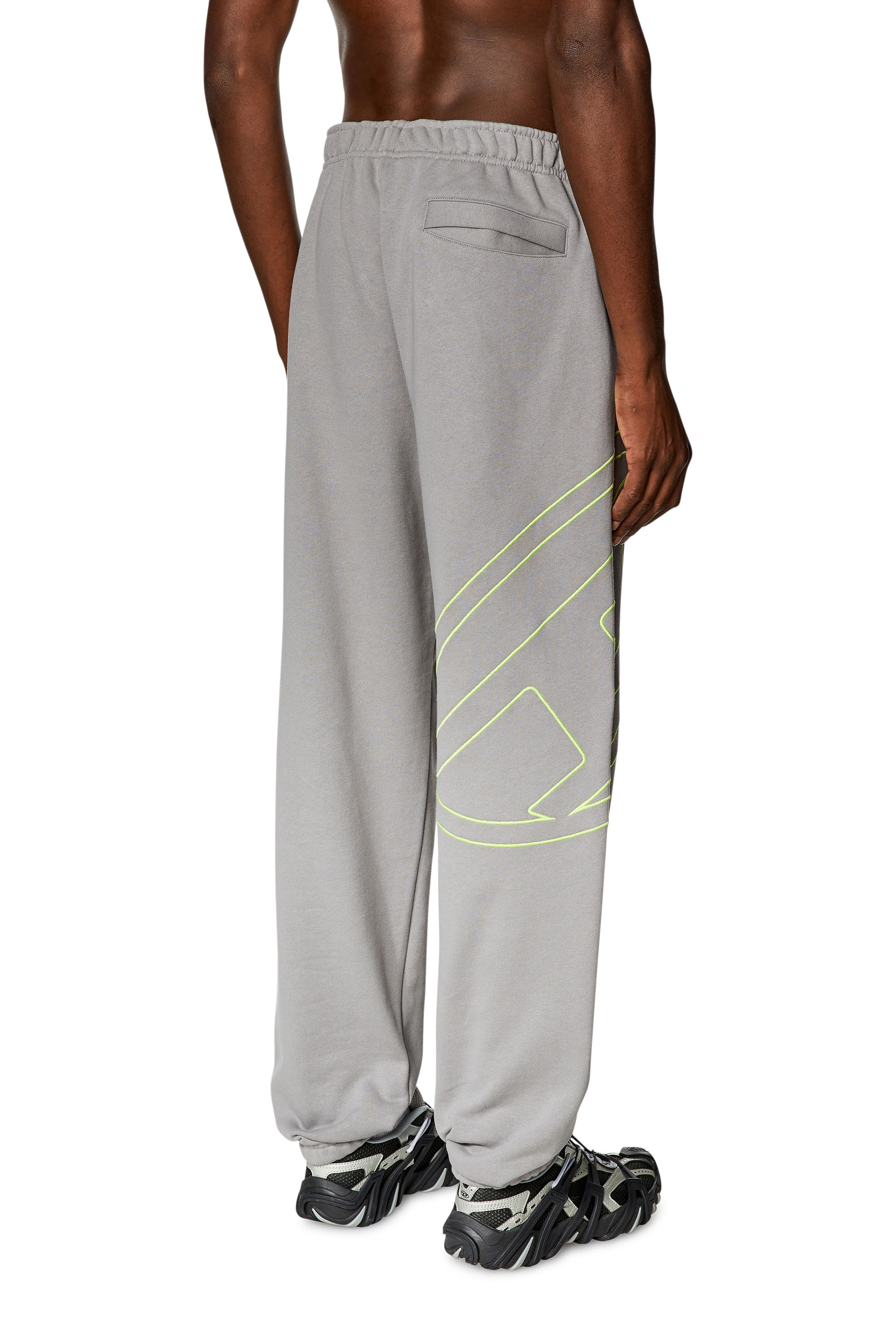 Diesel - P-MARKY-MEGOVAL-D, Man Track pants with mega oval D in Grey - Image 4