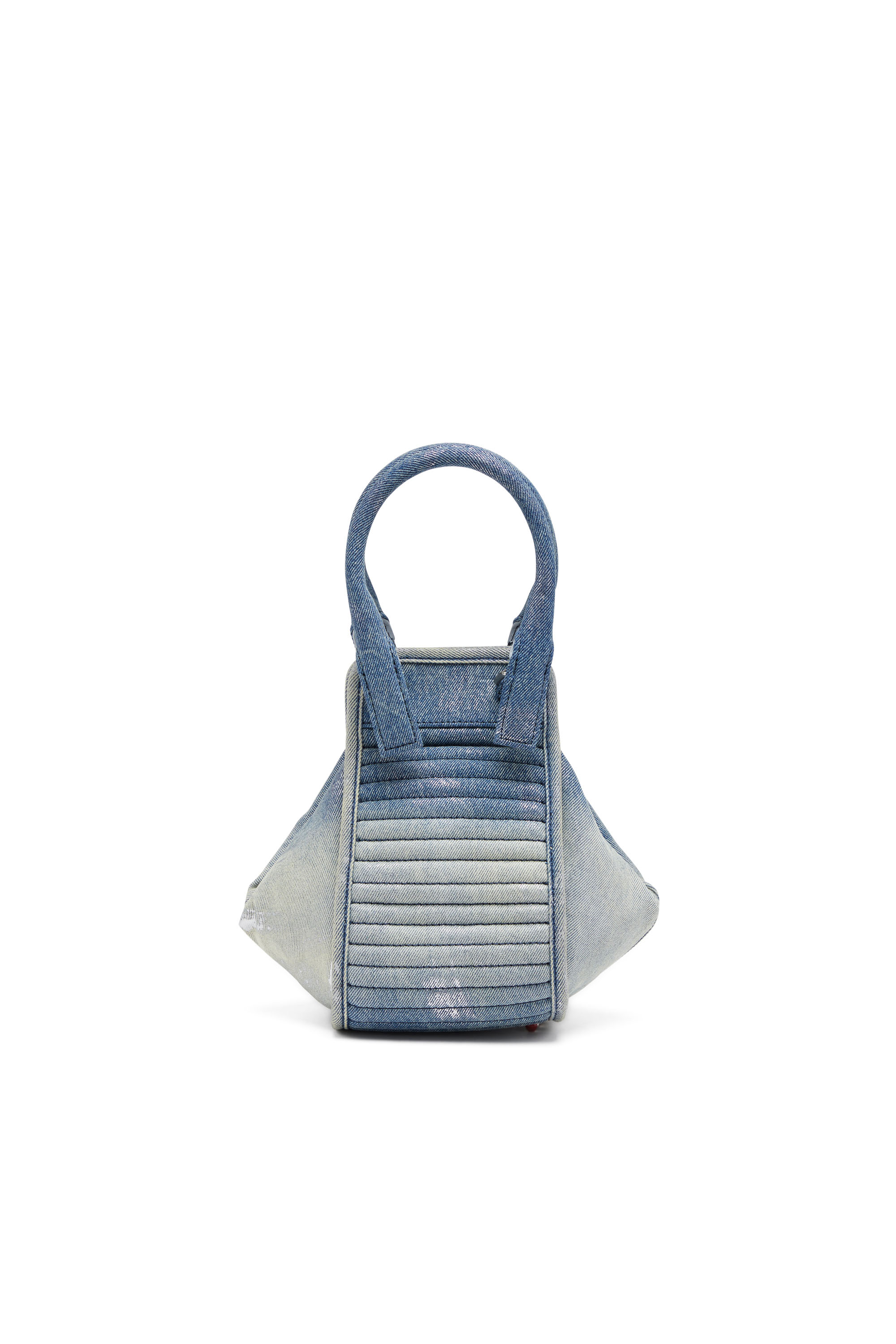 Diesel - D-VINA-XS, Damen D-Vina-Xs-Handtasche aus reflektierendem, solarisiertem Denim in Blau - Image 2