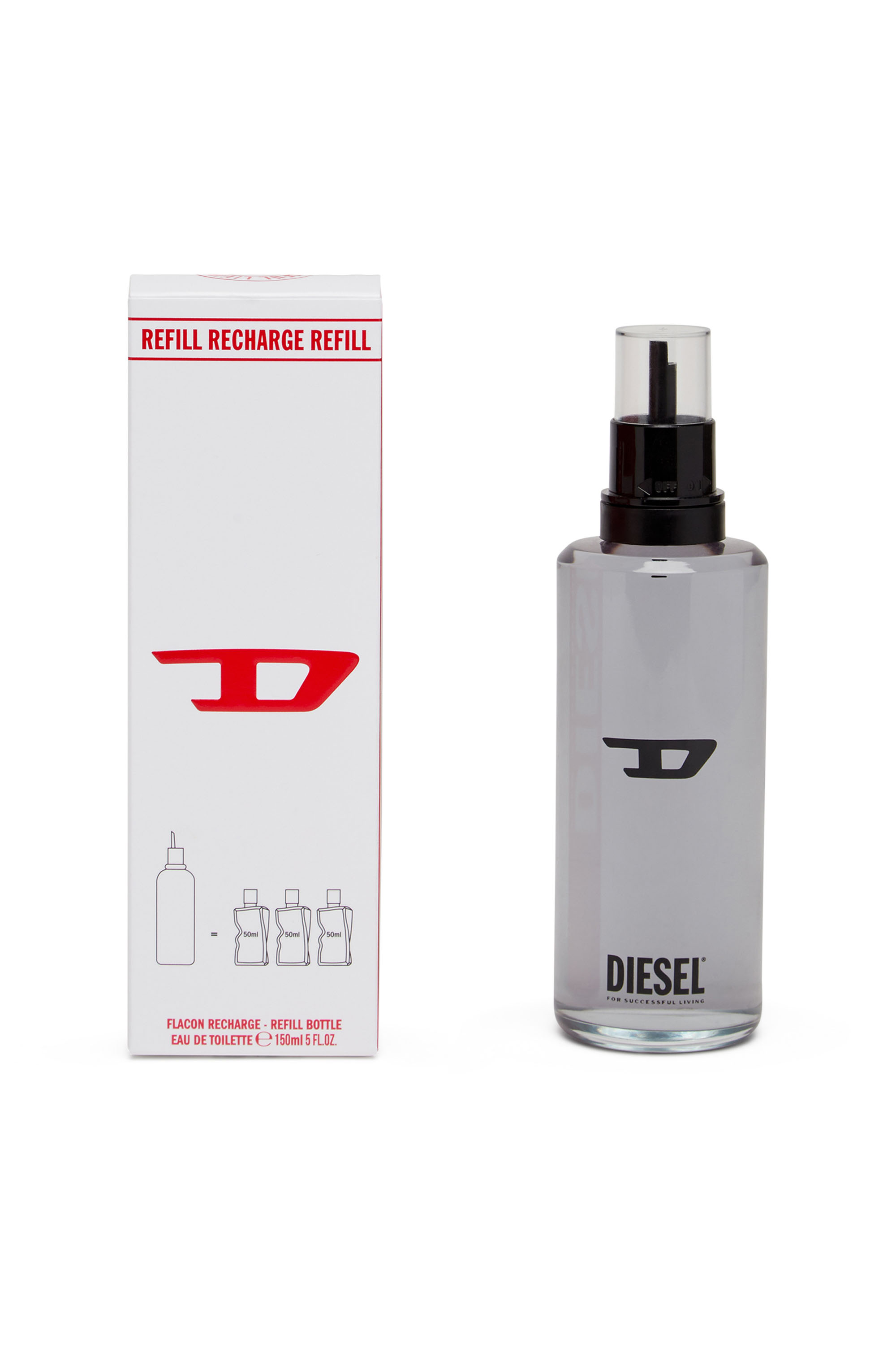 Diesel - D REFILL 150 ML, Unisex D REFILL 150ml, Eau de Toilette in Grau - Image 2