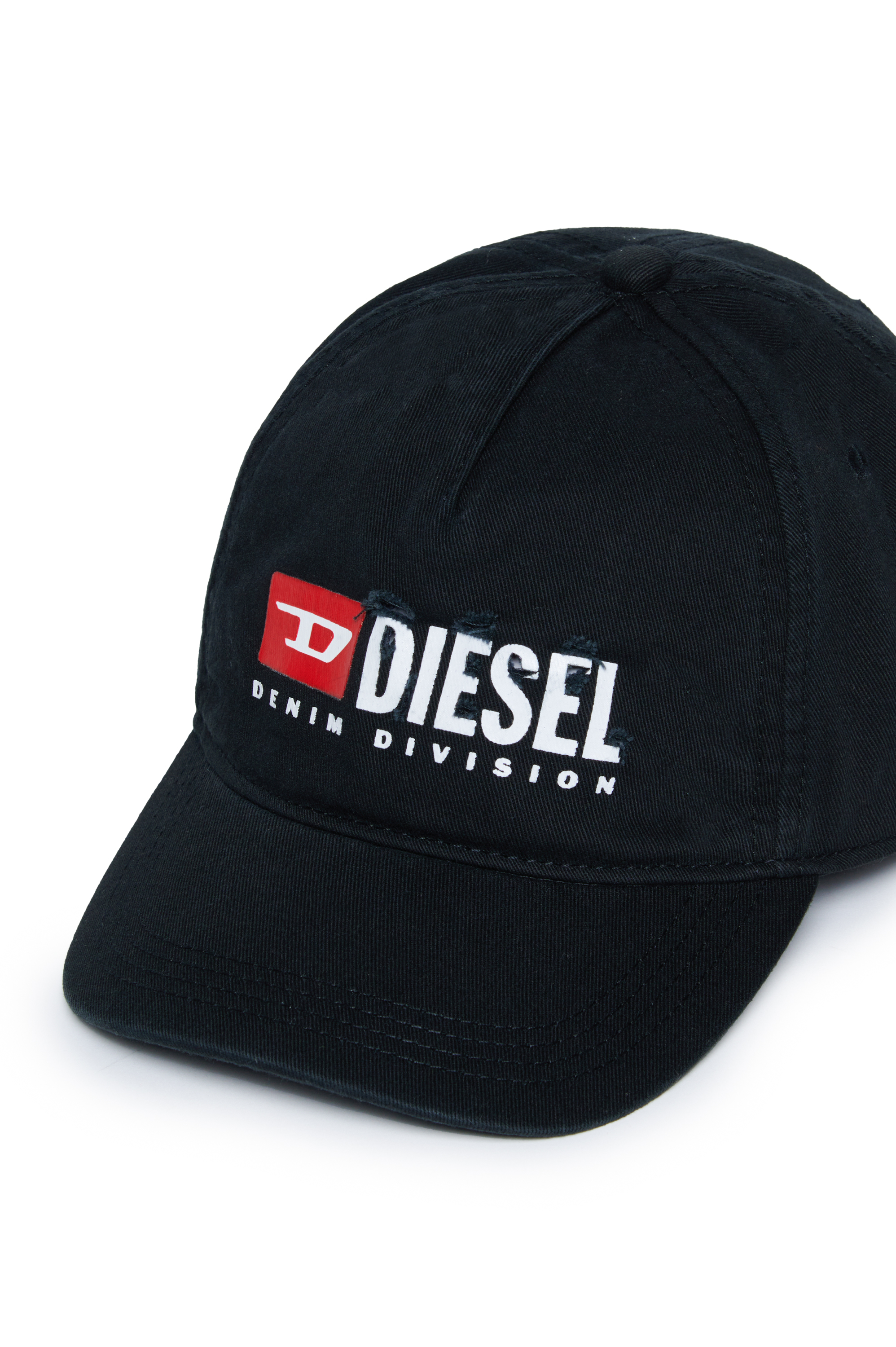 Diesel - FDIVSTROYED, Herren Basecap mit Destroyed-Logo in Schwarz - Image 3