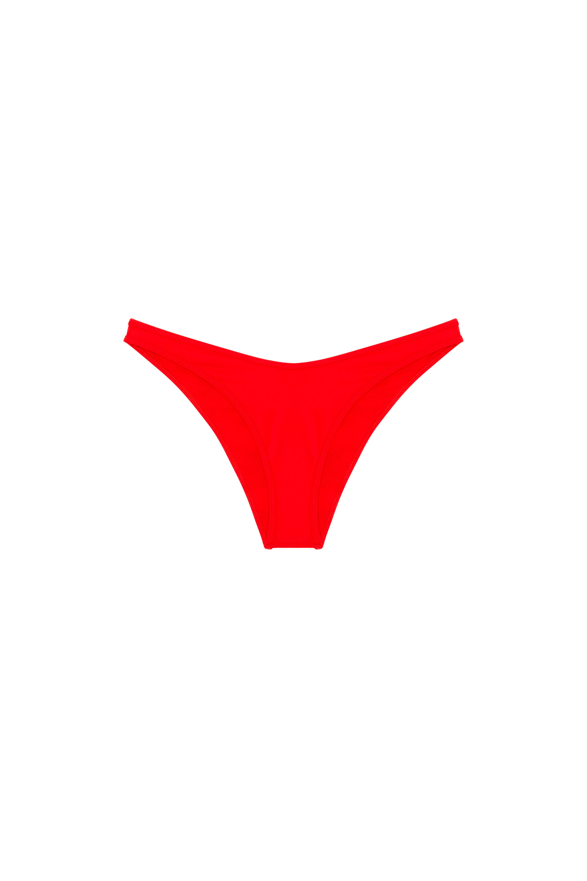 Diesel - BFPN-BRAZILIAN, Damen Bikinihöschen mit abgeschnittenem Diesel-Logo in Rot - Image 4
