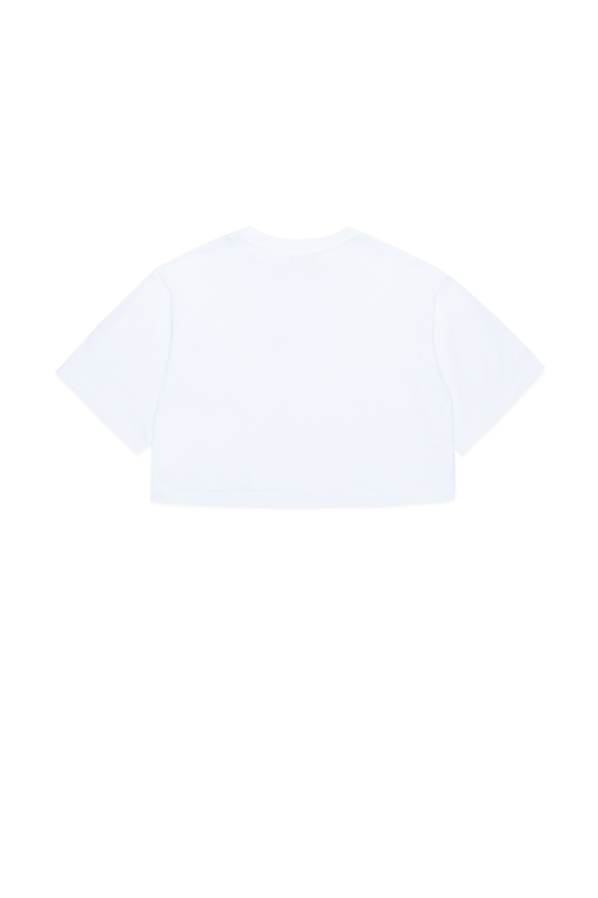 Diesel - TARKI, Woman Cropped T-shirt with puffy logo in White - Image 2
