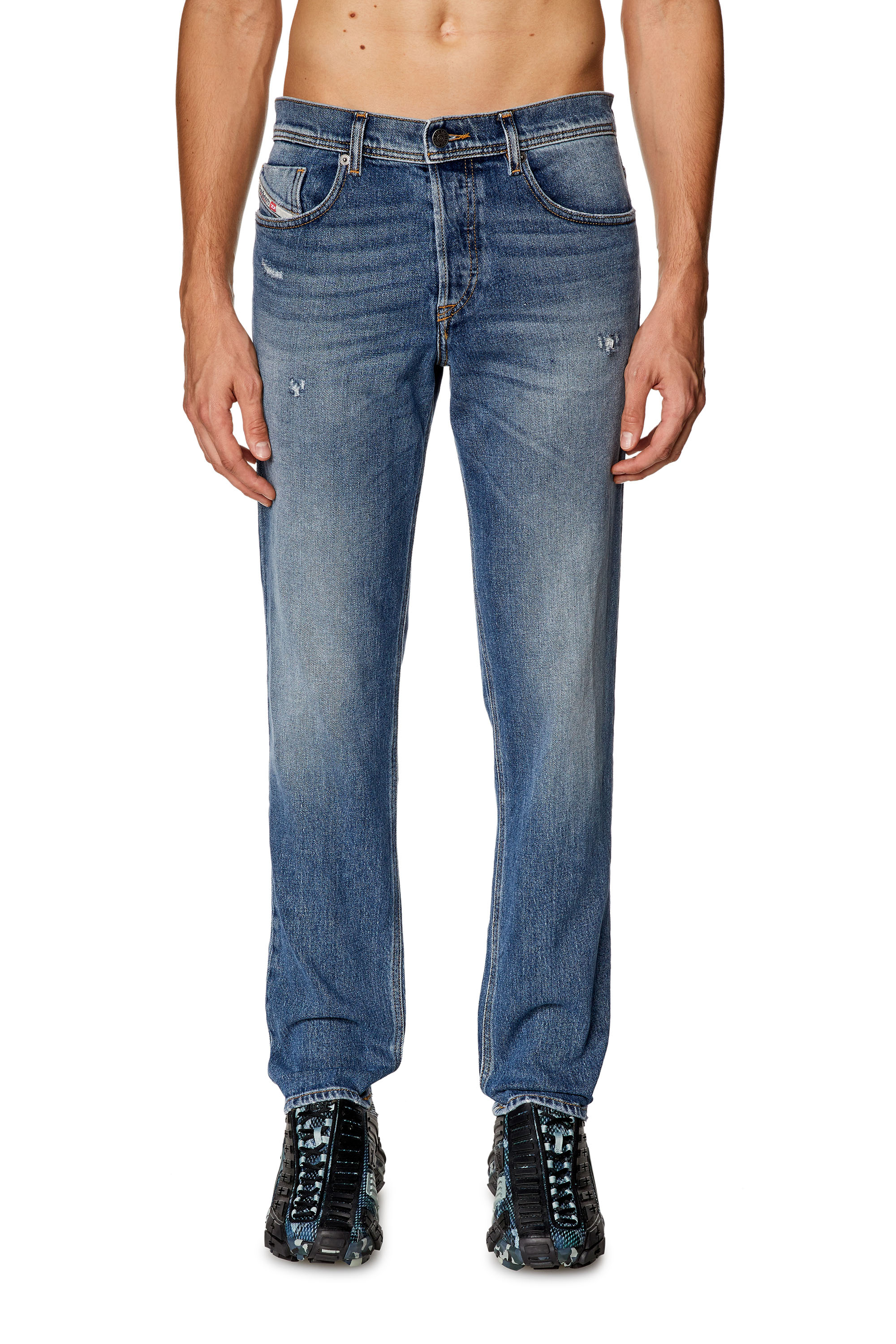 Diesel - Man Tapered Jeans 2023 D-Finitive 09I16, Medium blue - Image 1