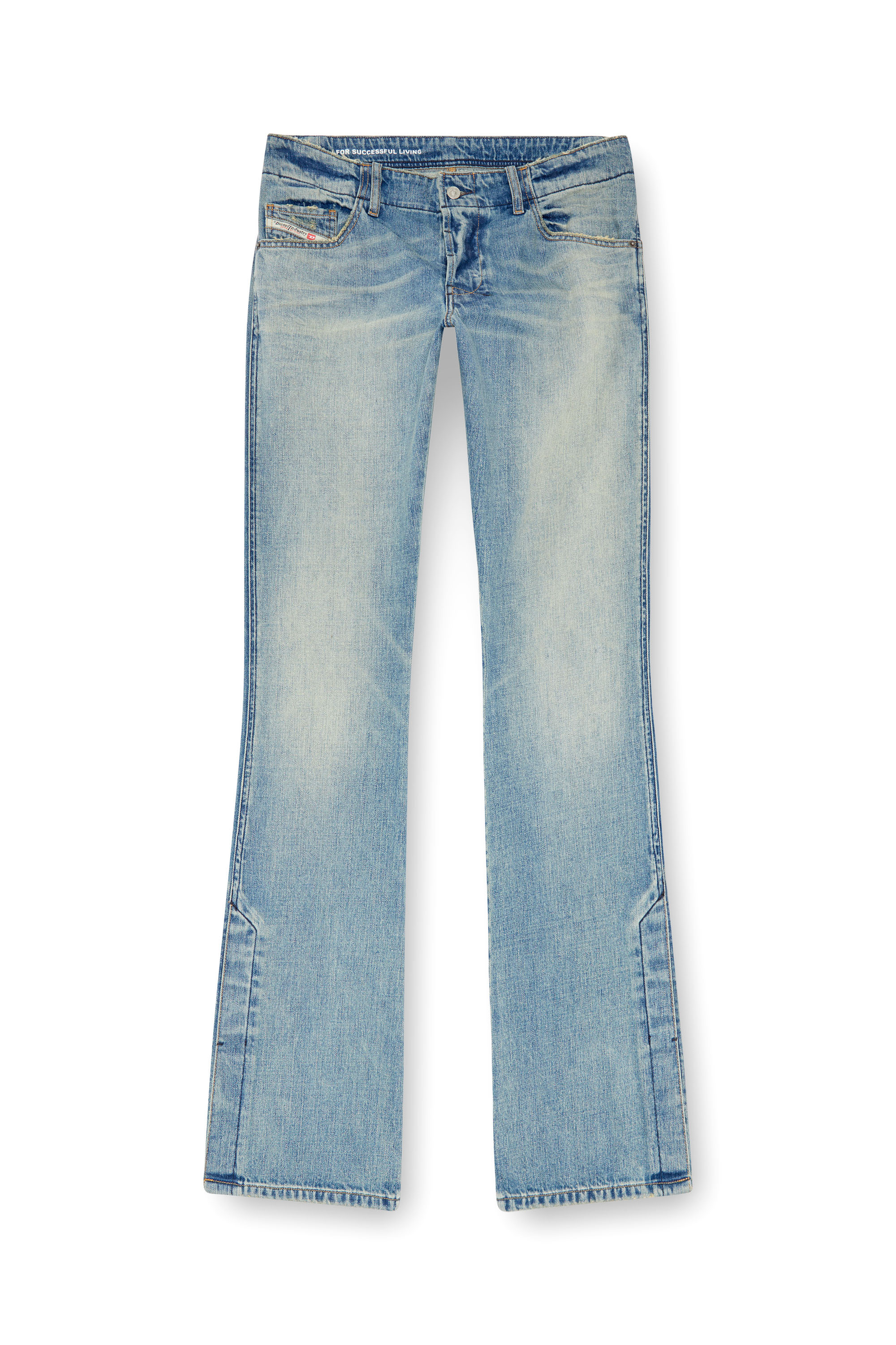 Diesel - Man Bootcut Jeans D-Backler 0GRDN, Light Blue - Image 3