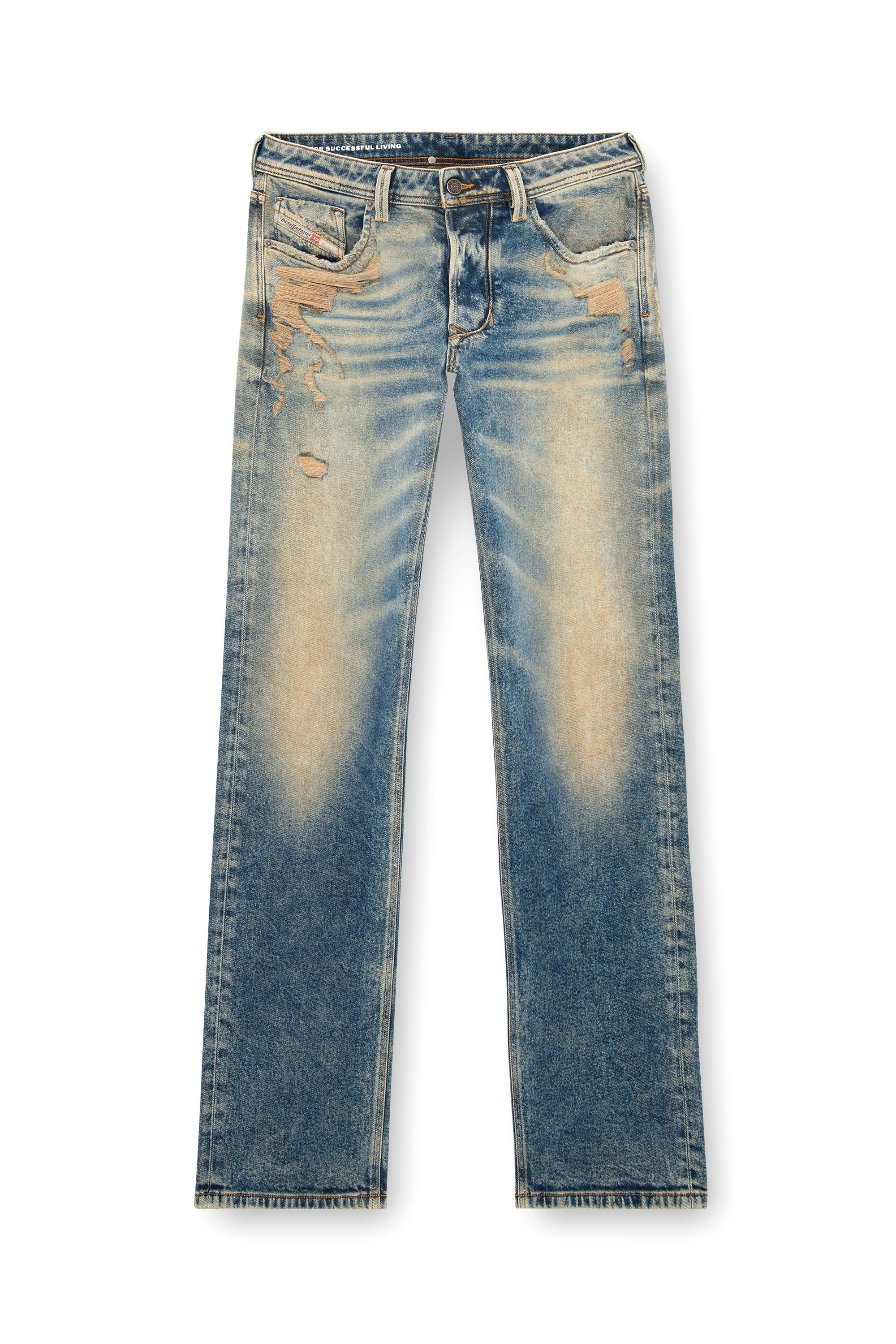 Diesel - Herren Straight Jeans 1985 Larkee 09K32, Mittelblau - Image 3