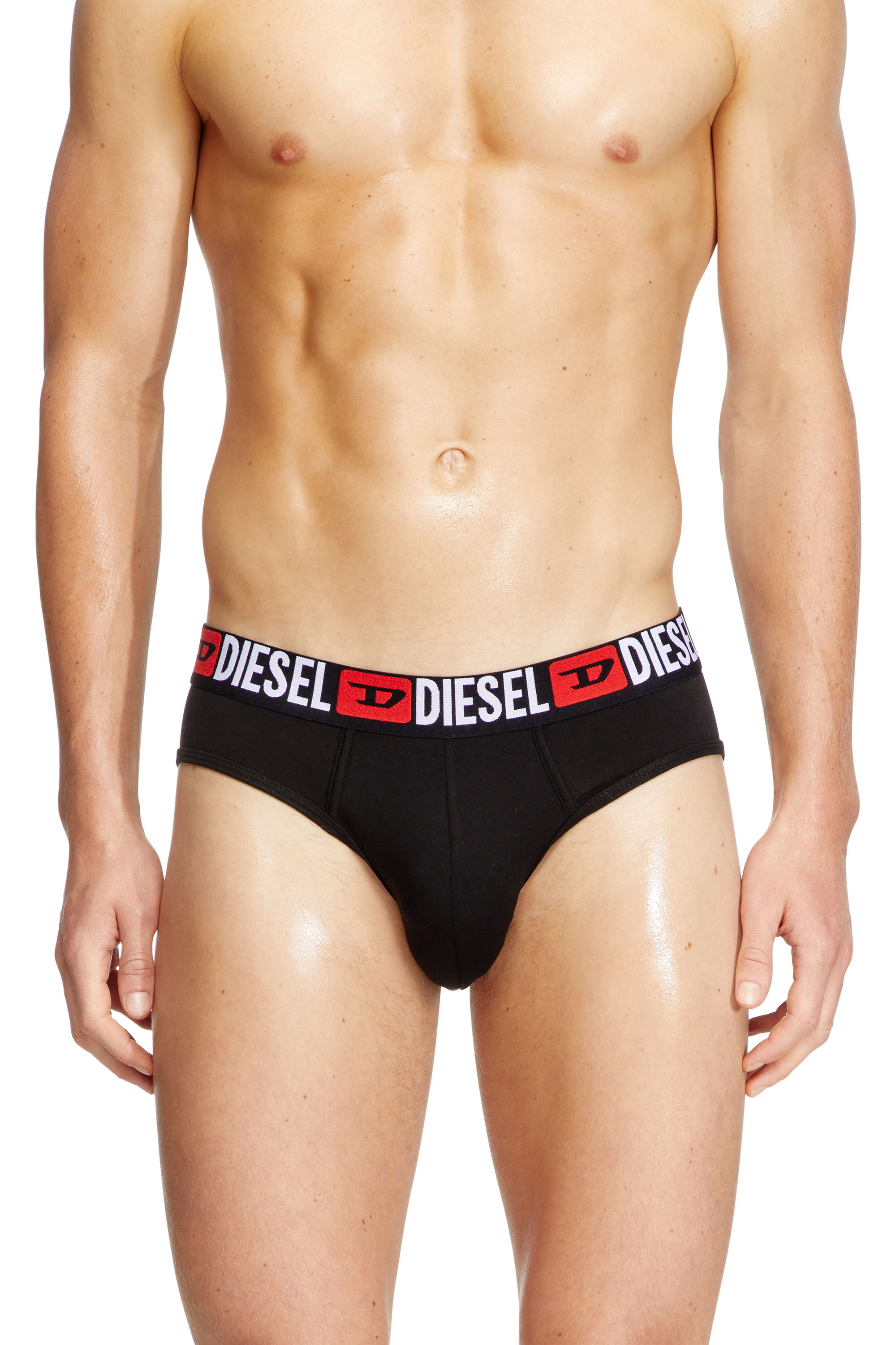 Diesel - UMBR-ANDRETHREEPACK, Herren Einfarbige Briefs im Dreierpack in Schwarz - 2