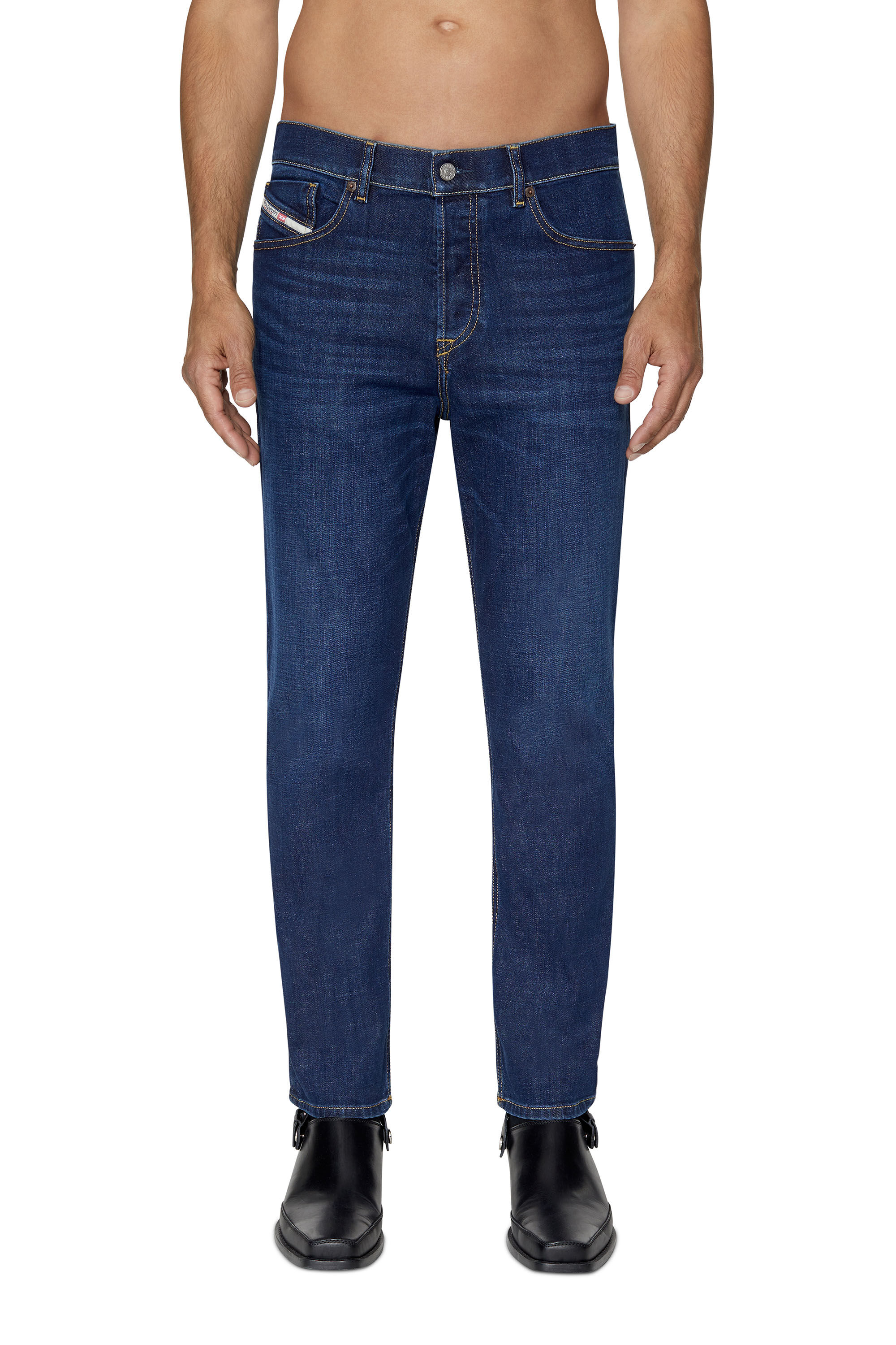 Diesel - Herren Tapered Jeans 2005 D-Fining 09B90, Dunkelblau - Image 3