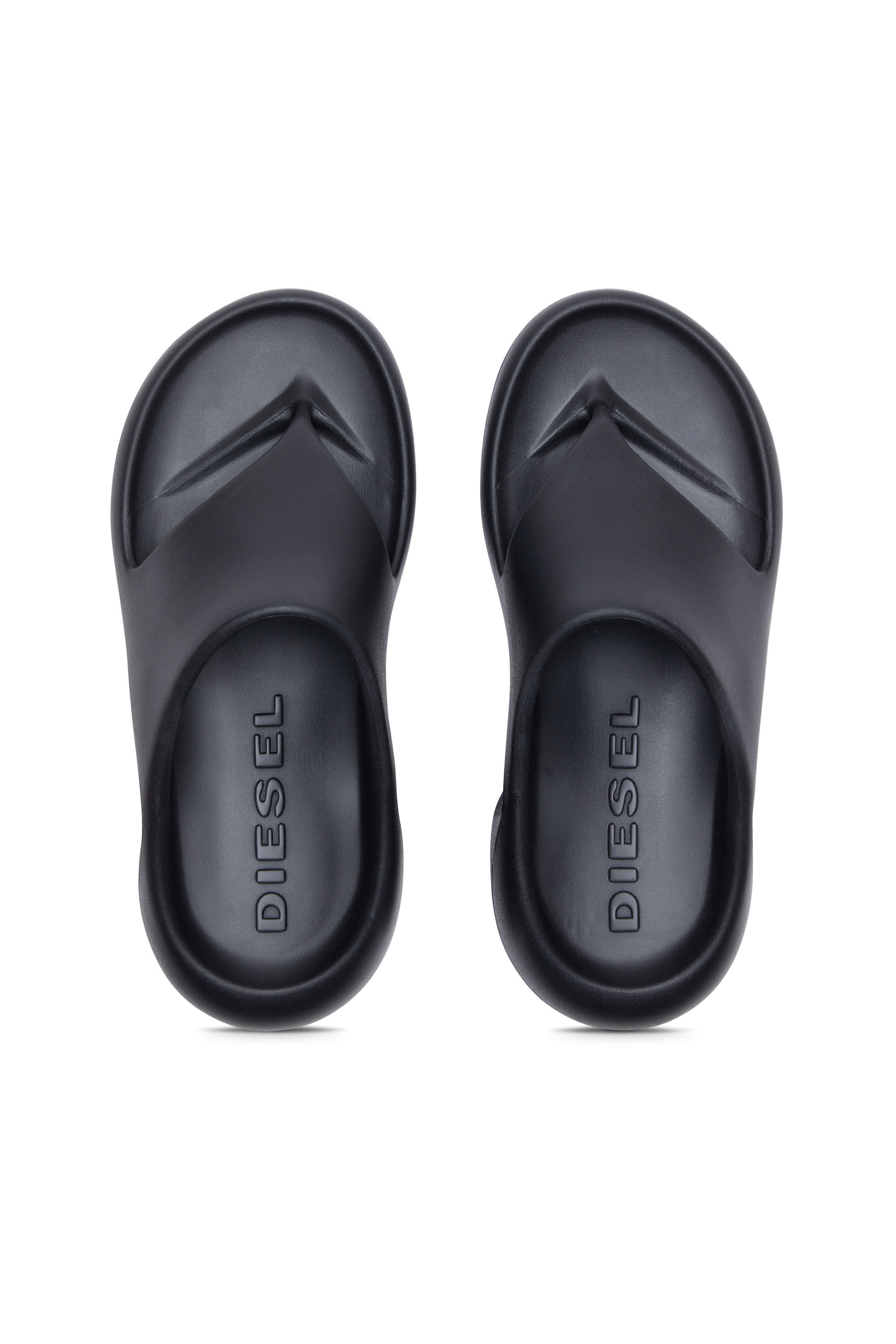 Diesel - SA-MAUI X, Unisex Sa-Maui-Rubber mule flip-flop in Black - Image 4