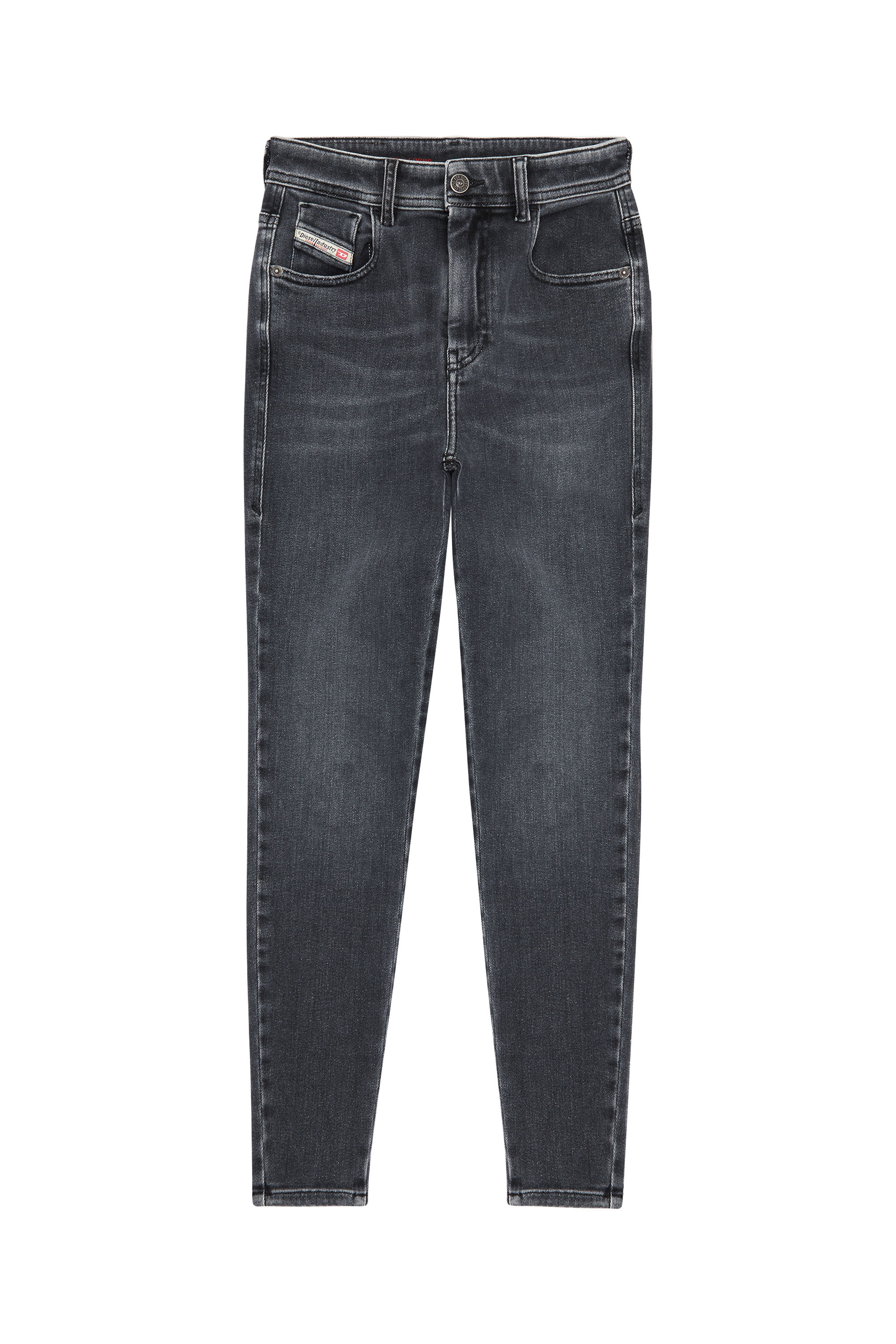 Diesel - Woman Super skinny Jeans 1984 Slandy-High 09D61, Black/Dark grey - Image 3
