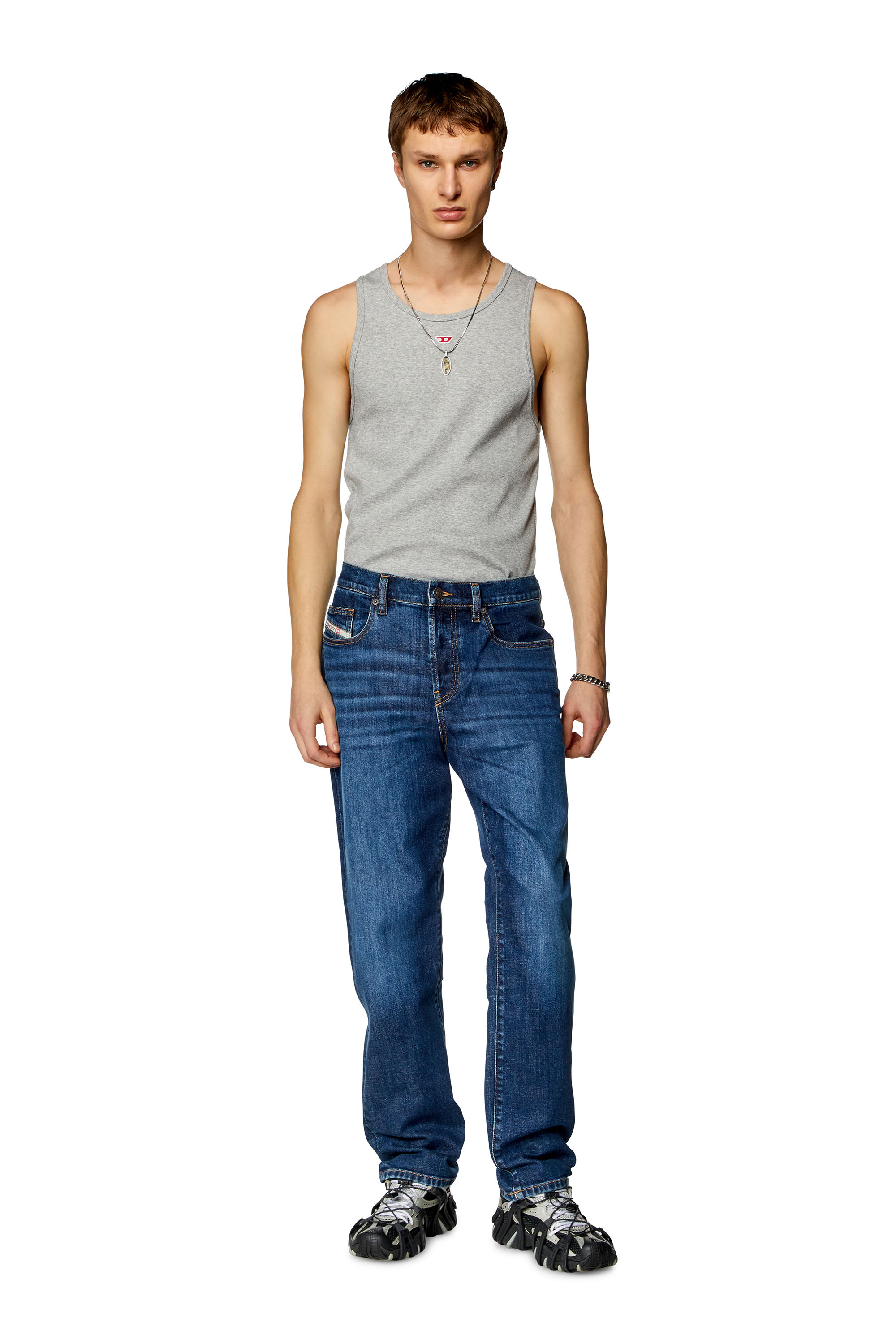 Diesel - Man Straight Jeans 2020 D-Viker 0PFAZ, Dark Blue - Image 2