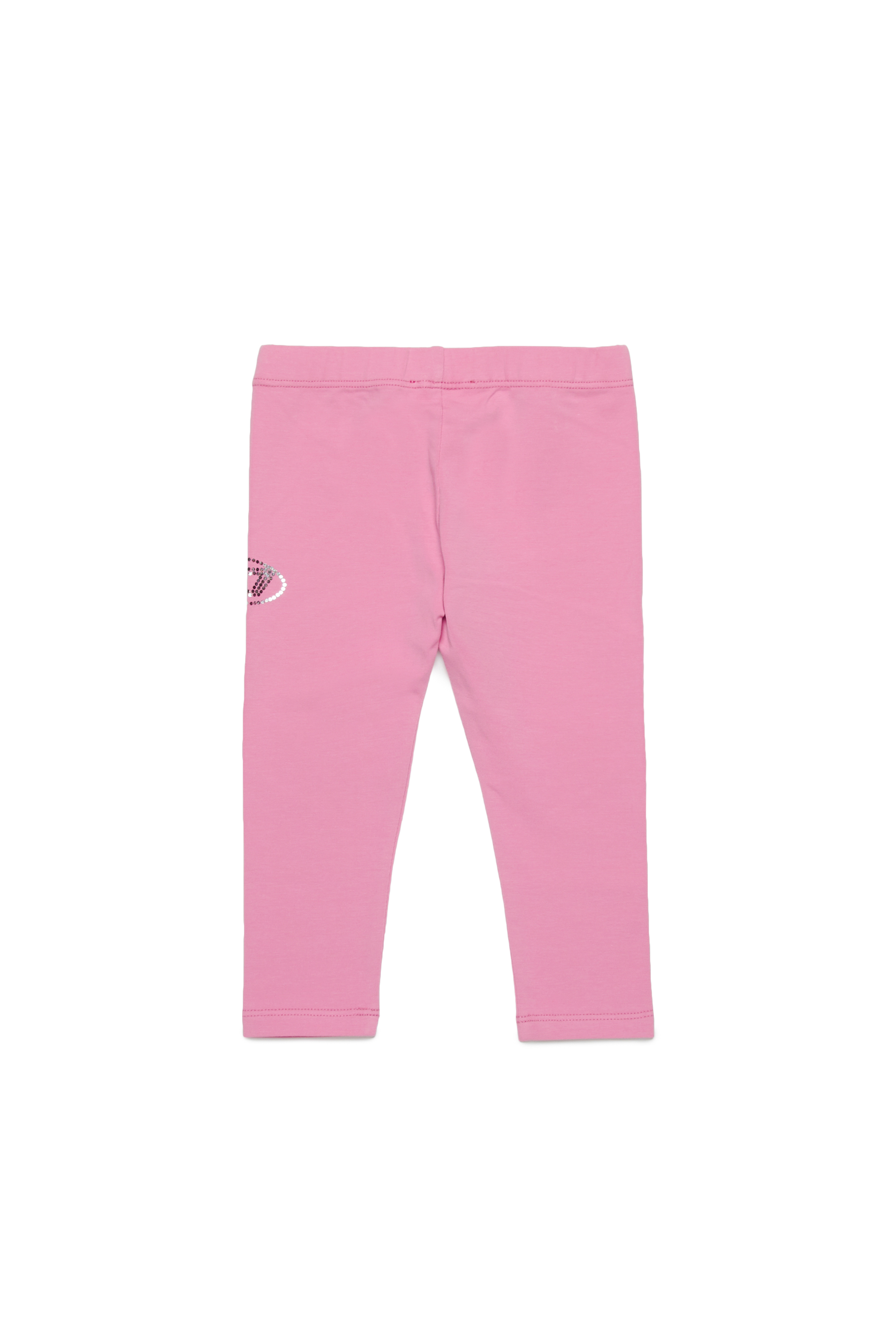 Diesel - PRINAB, Woman's Leggings with crystal Oval D logo in Pink - 2