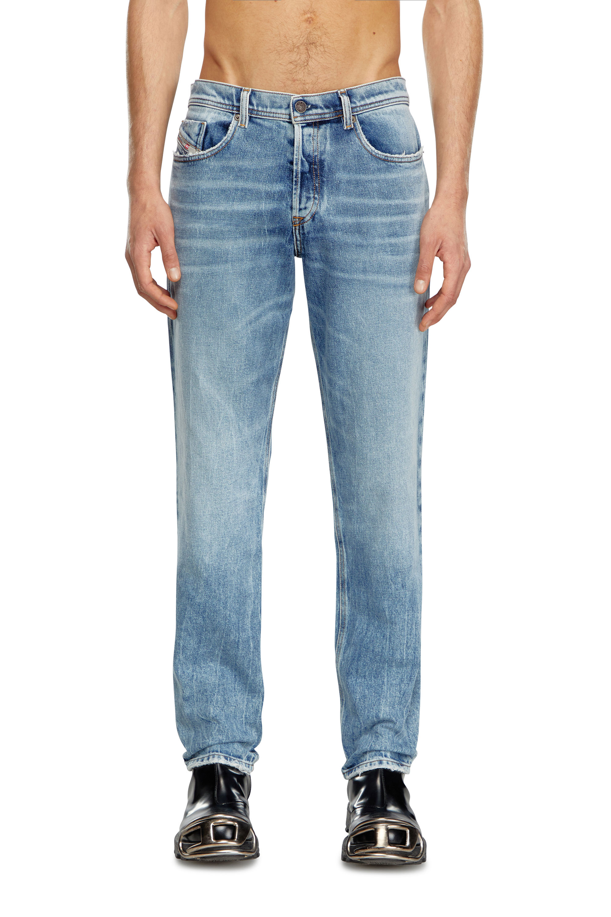 Diesel - Man Tapered Jeans 2023 D-Finitive 09J54, Medium blue - Image 2