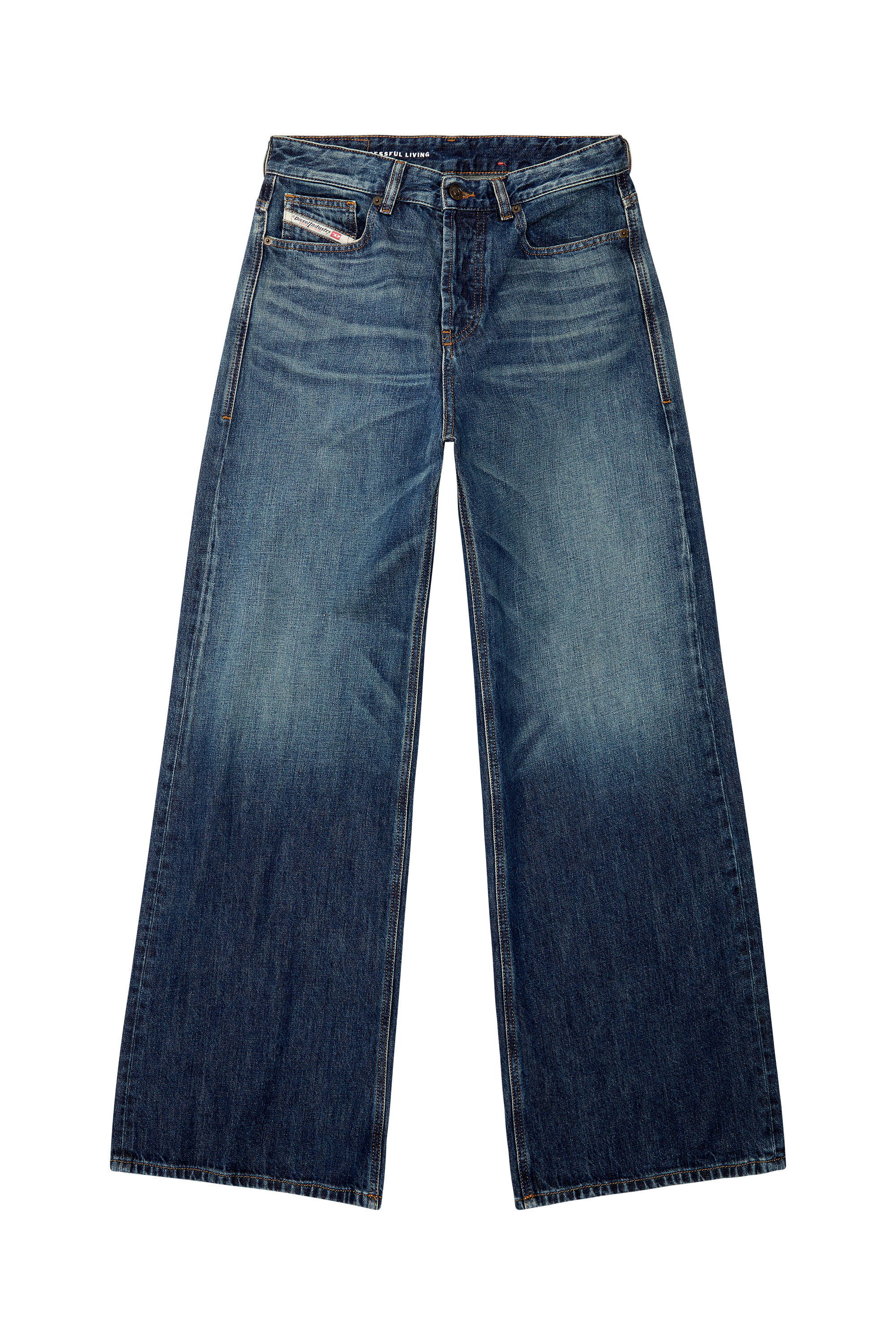 Diesel - Woman's Straight Jeans 1996 D-Sire 09H59, Dark Blue - 3