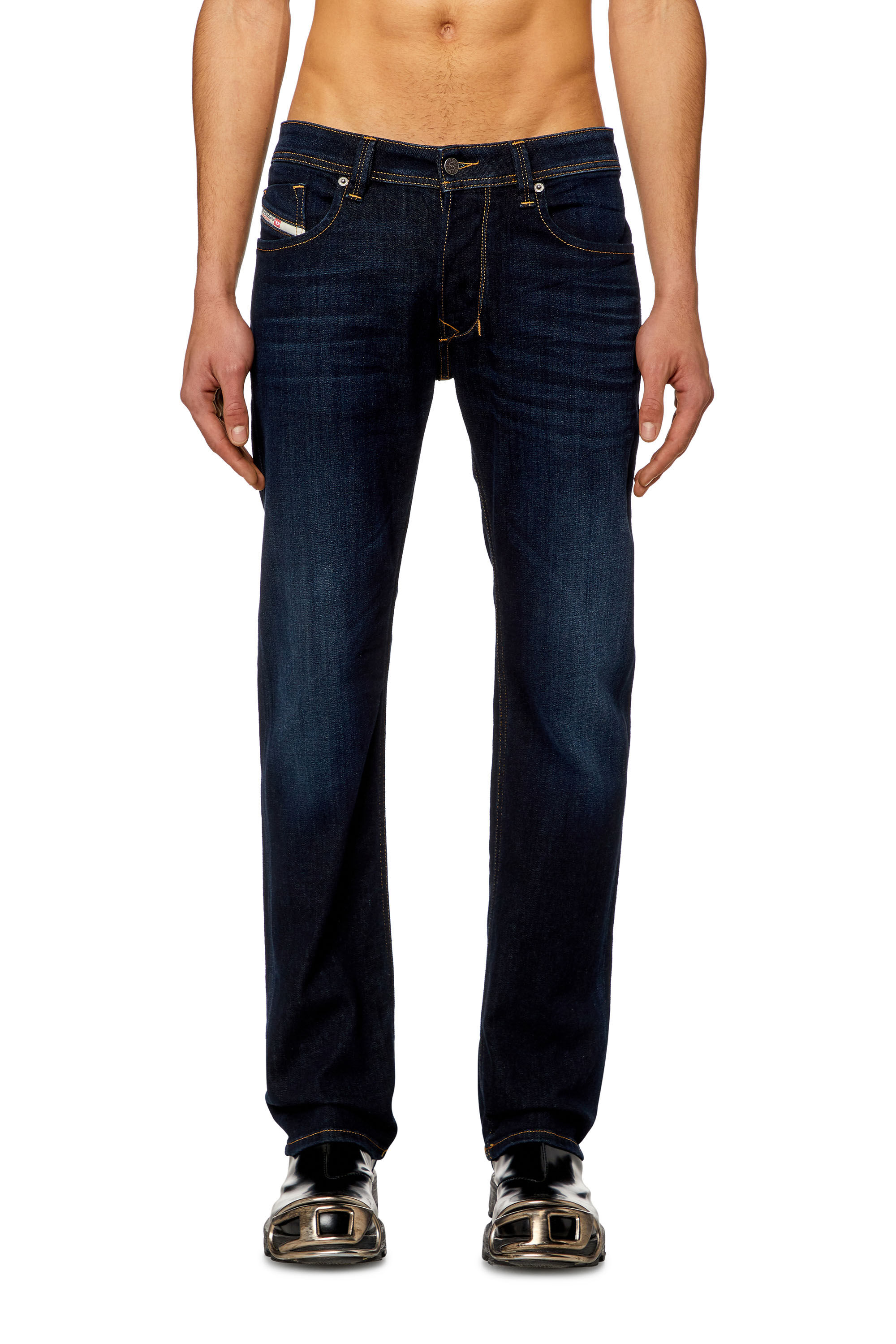 Diesel - Man Straight Jeans 1985 Larkee 009ZS, Dark Blue - Image 3