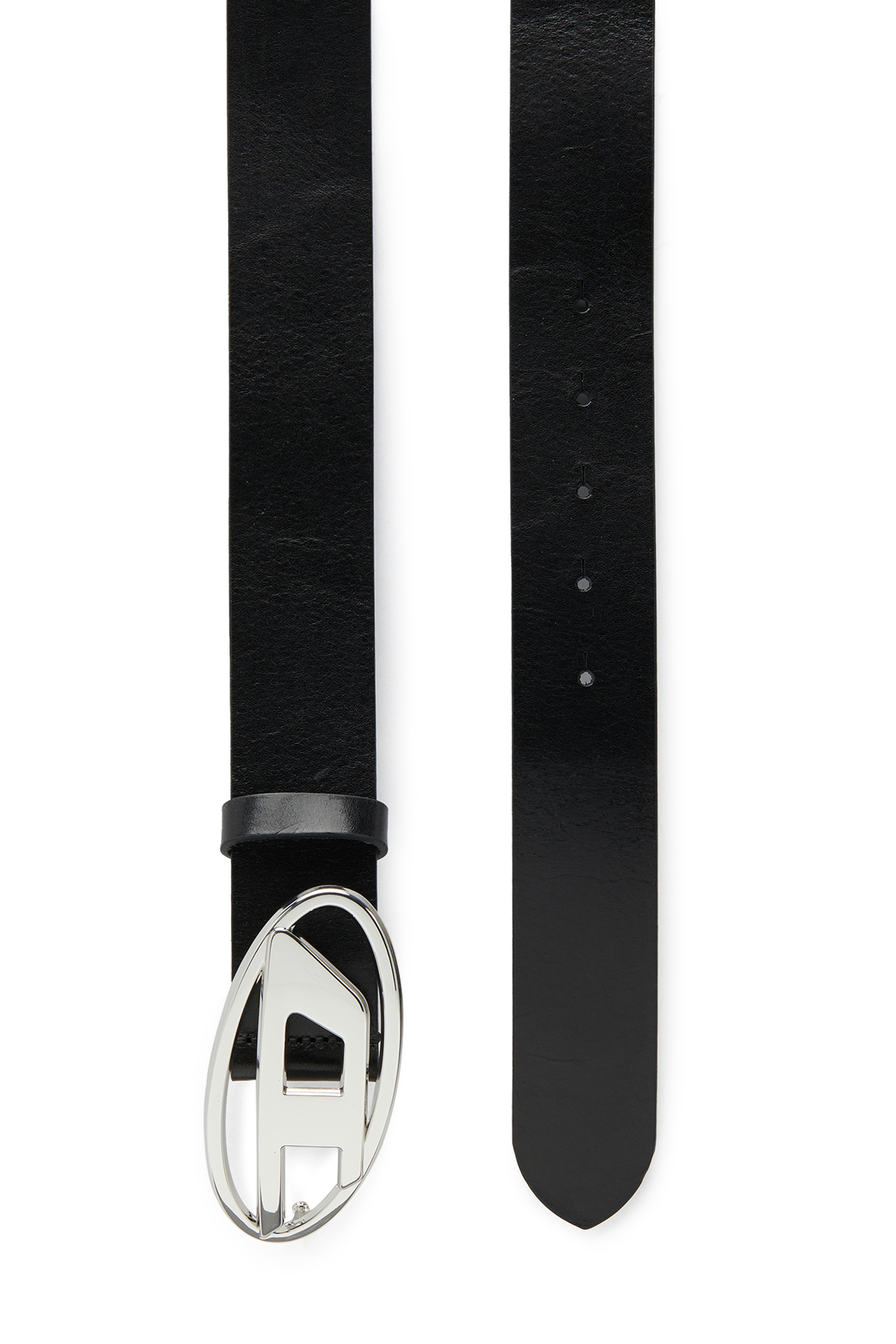 Diesel - B-1DR W, Woman Belt with D logo buckle in Black - Image 3