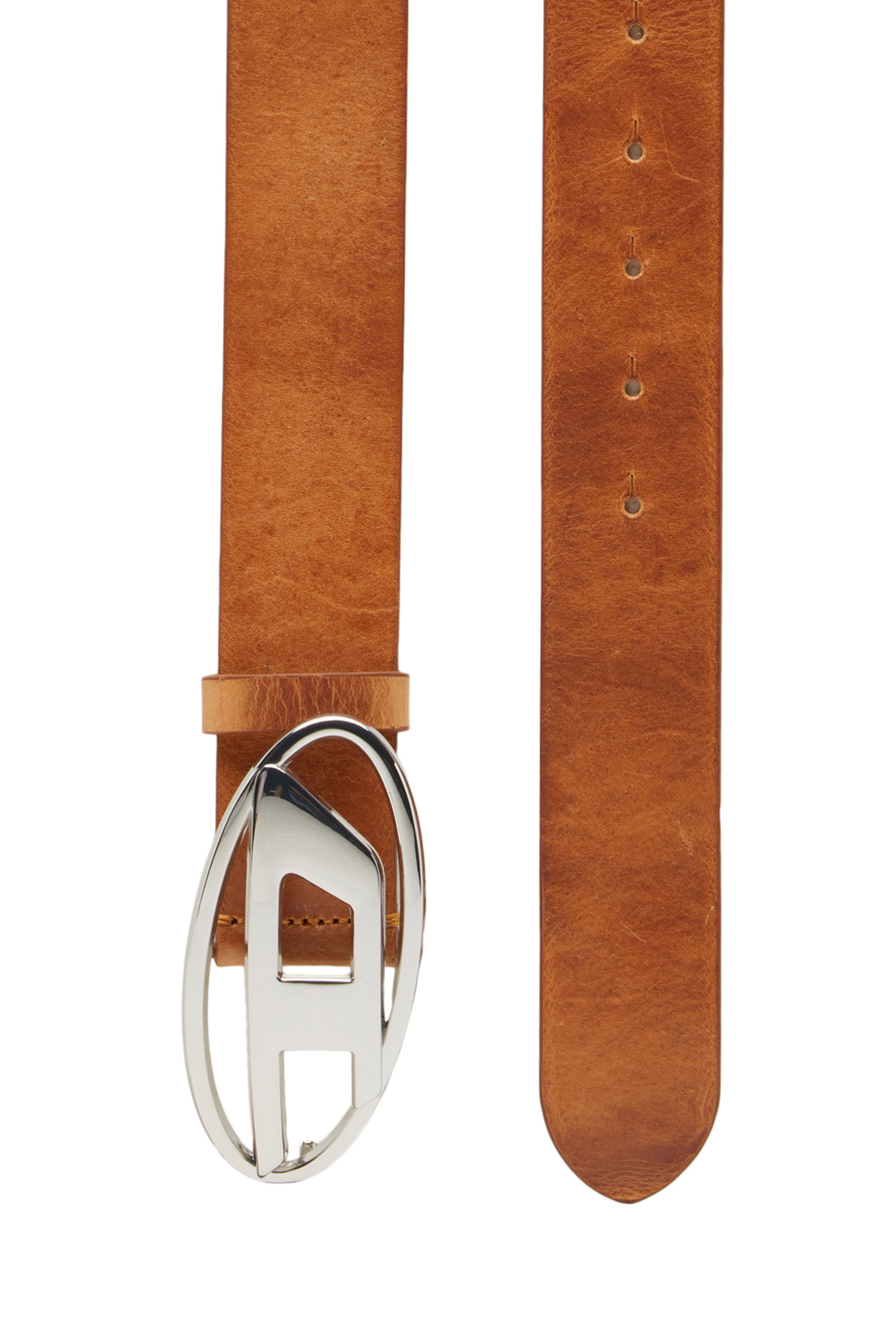 Diesel - B-1DR W, Woman Belt with D logo buckle in Brown - Image 2