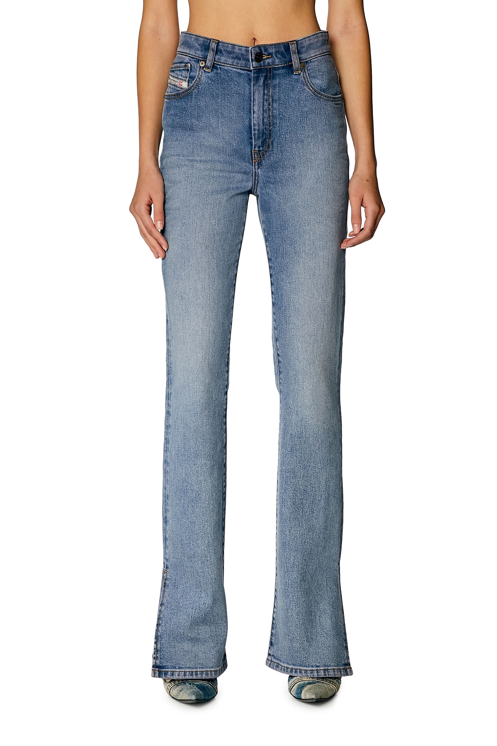 Diesel - Woman Bootcut and Flare Jeans 2003 D-Escription 0PFAQ, Light Blue - Image 3