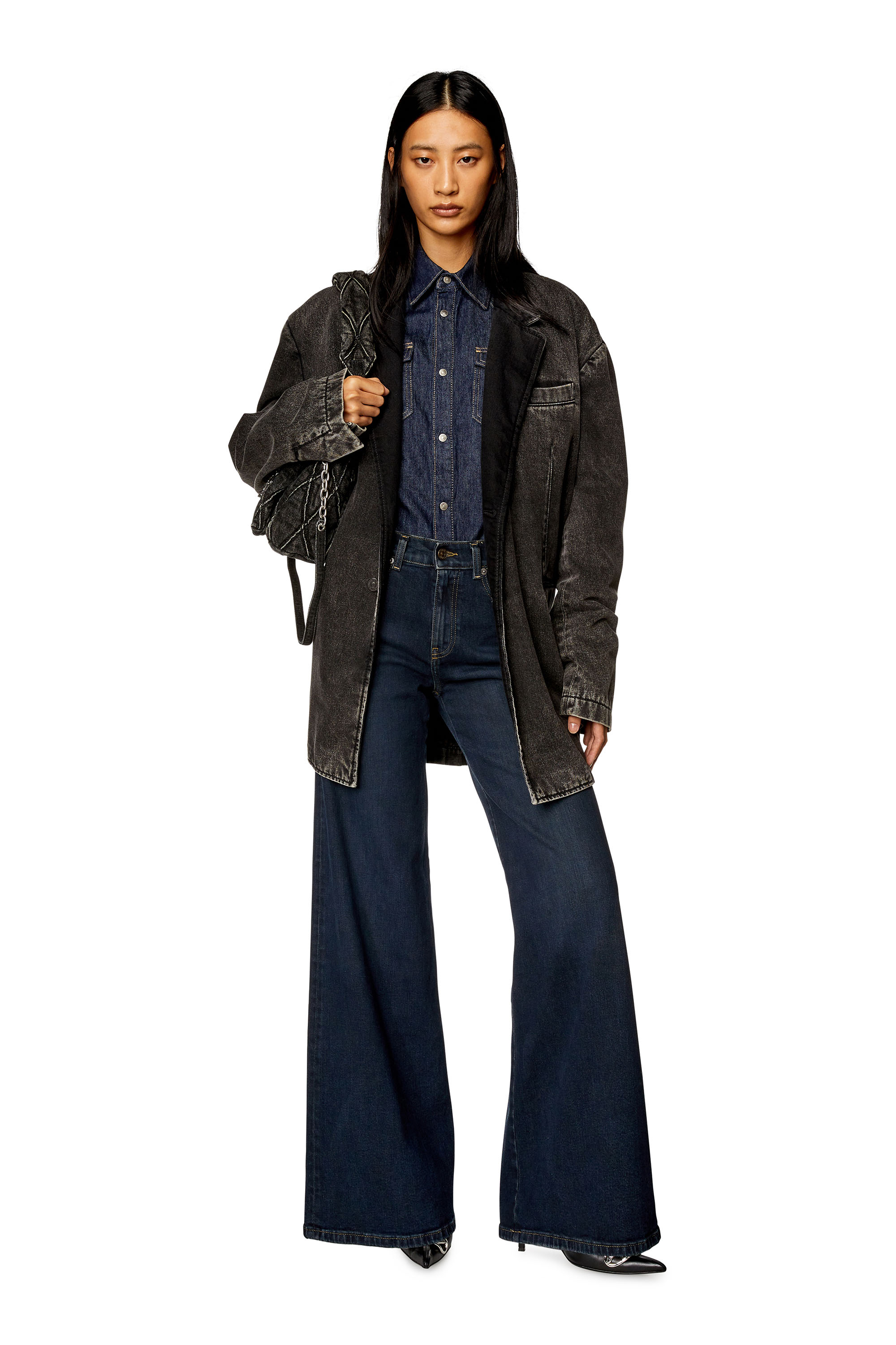 Diesel - Woman Bootcut and Flare Jeans 1978 D-Akemi 09H48, Dark Blue - Image 4