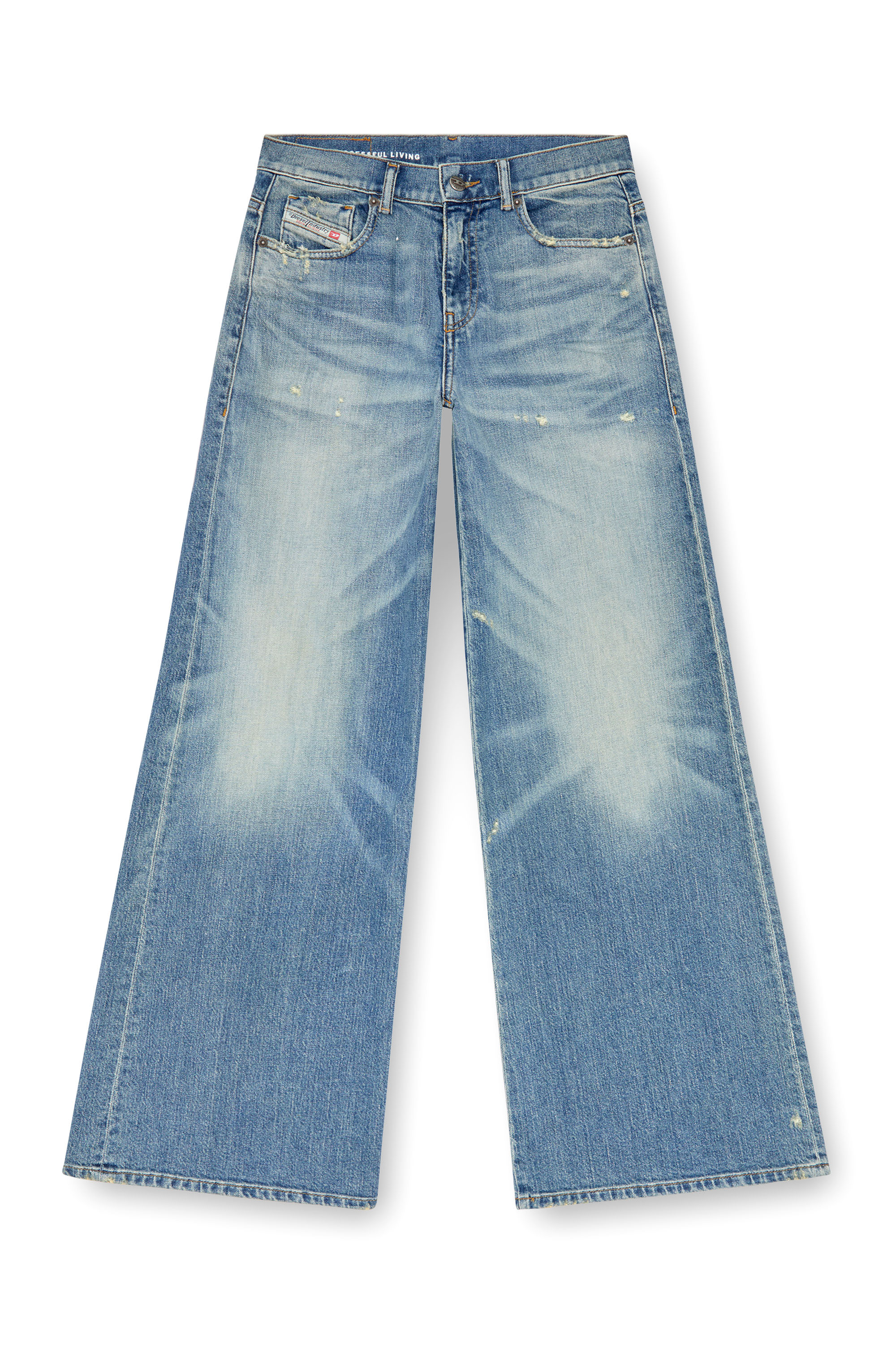 Diesel - Woman's Flare Jeans 1978 D-Akemi 09J44, Medium blue - 3