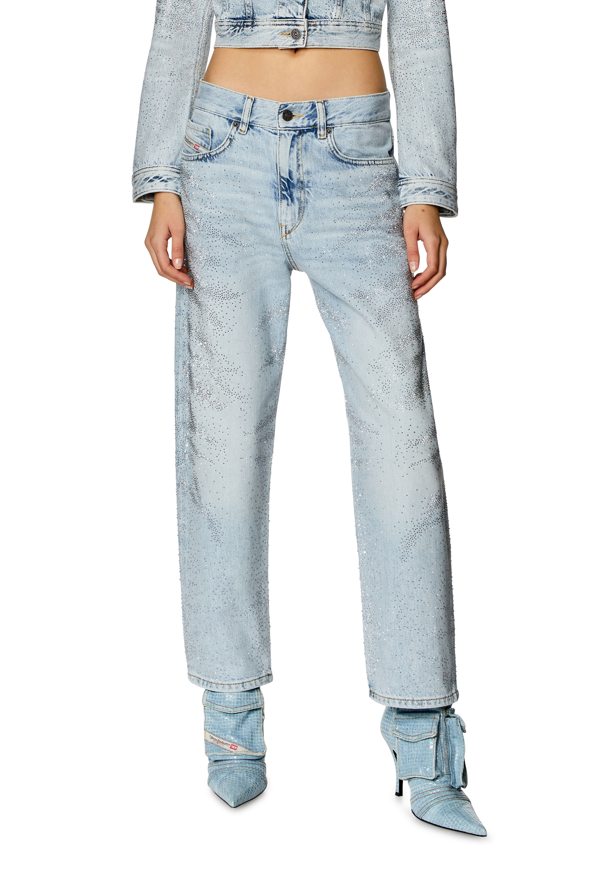 Diesel - Woman Boyfriend Jeans 2016 D-Air 09I86, Light Blue - Image 2