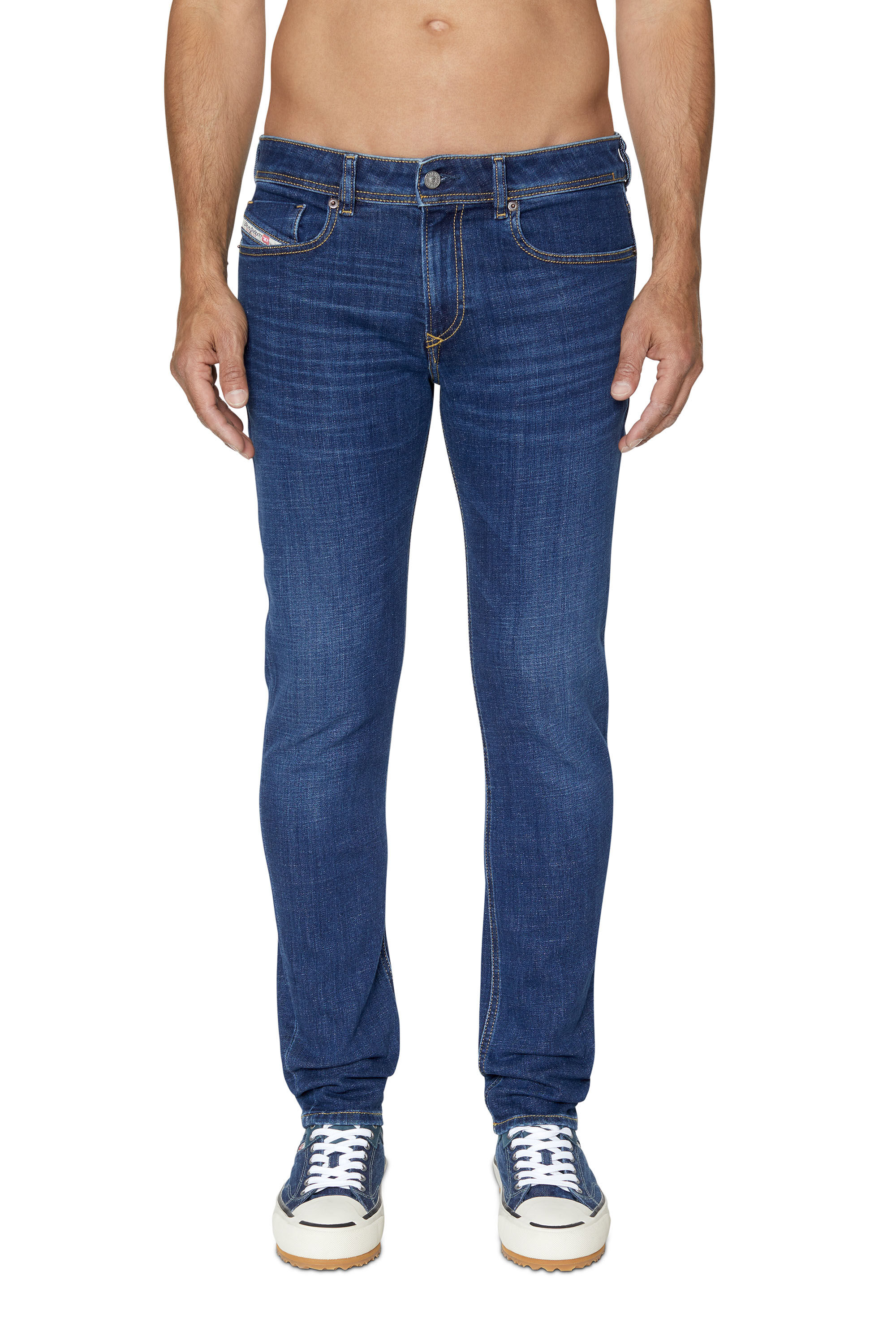 Diesel - Man Skinny Jeans 1979 Sleenker 09B98, Dark Blue - Image 3