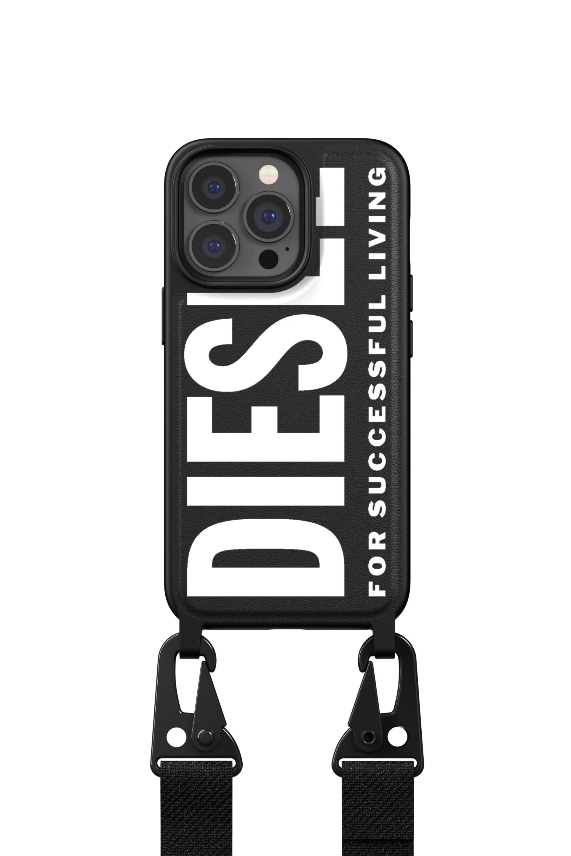 Diesel - 47169 NECKLACE CASE, Unisex's Necklace case core  for iPhone 13/13 Pro in Black - 2