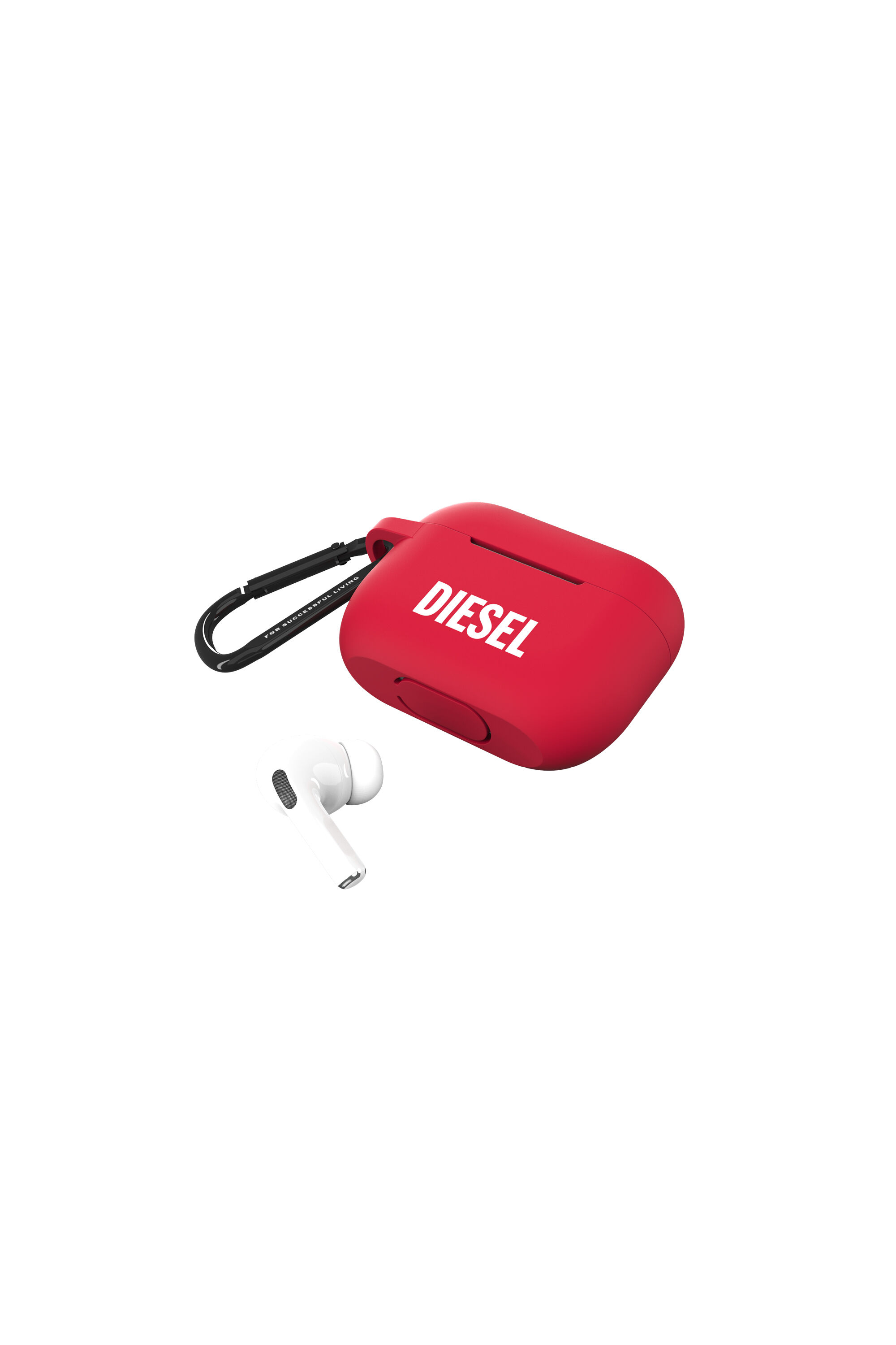 Diesel - 45837 AIRPOD CASE, Unisex's Airpod case silicone  for AirPods pro in Red - 4