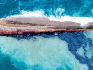 capsized ship Tobago