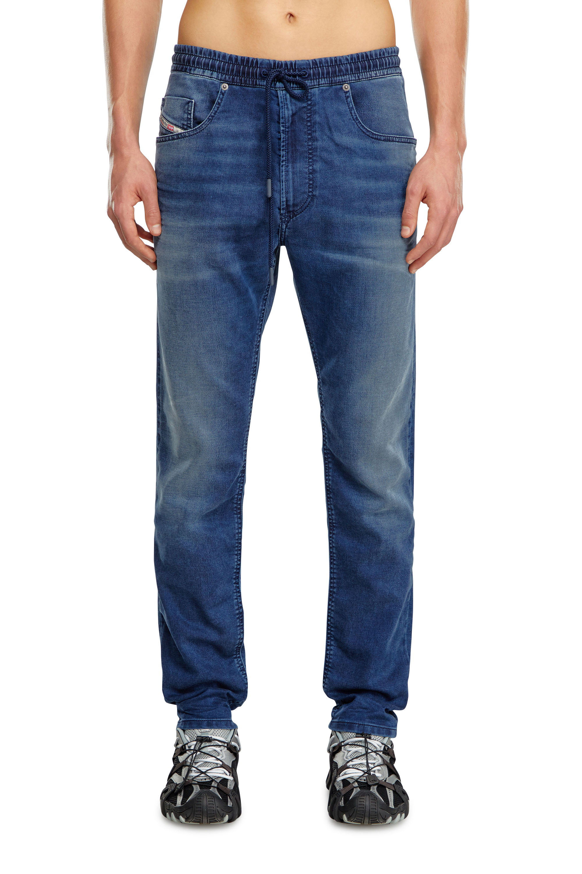 Diesel - Man's Regular 2030 D-Krooley Joggjeans® 068LX, Dark Blue - 1