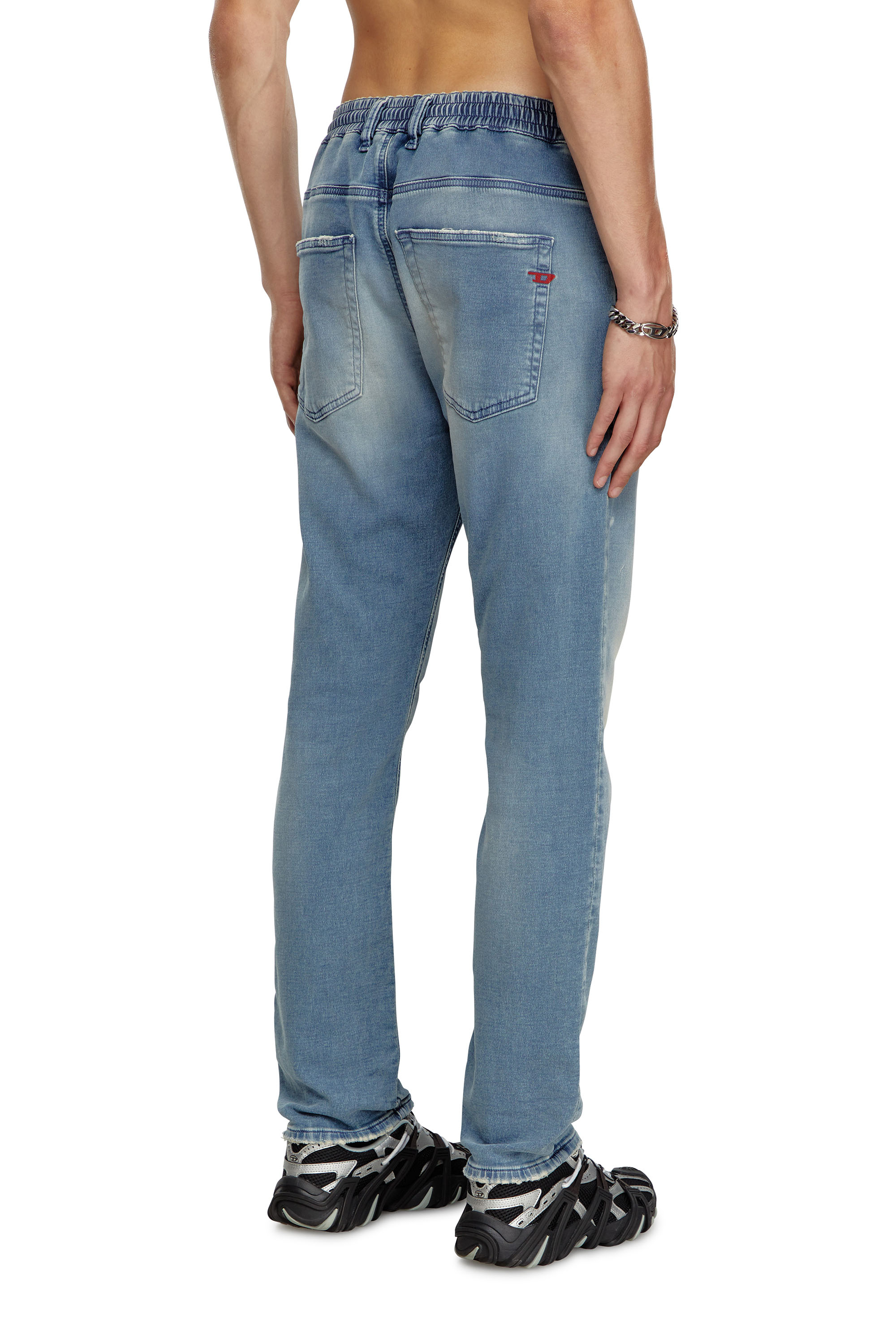 Diesel - Man's Regular 2030 D-Krooley Joggjeans® 068MF, Light Blue - 4