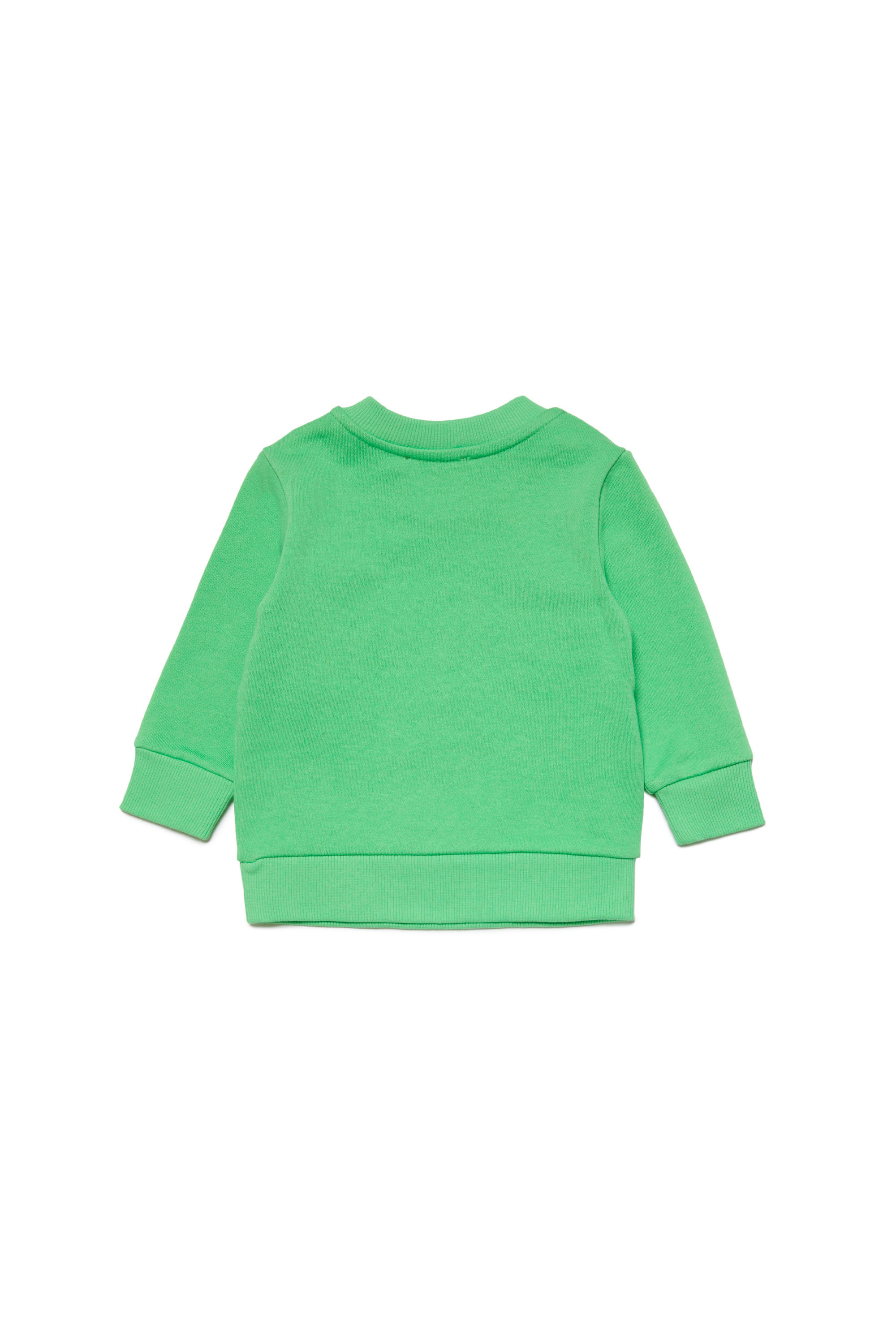 Diesel - SCERB, Unisex Sudadera de algodón con Oval D in Verde - Image 2