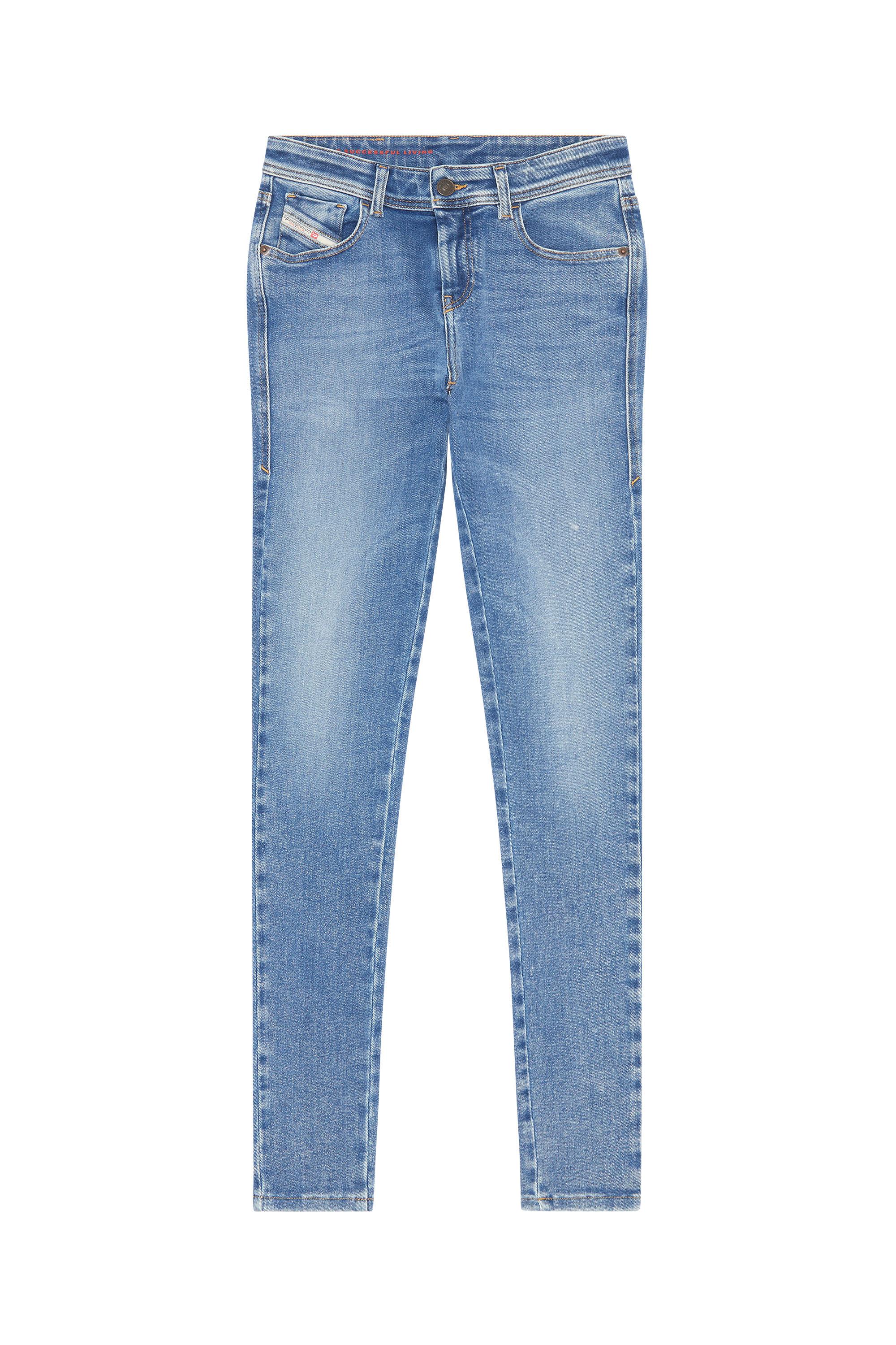 Diesel - Woman Super skinny Jeans 2017 Slandy 09D62, Medium blue - Image 3