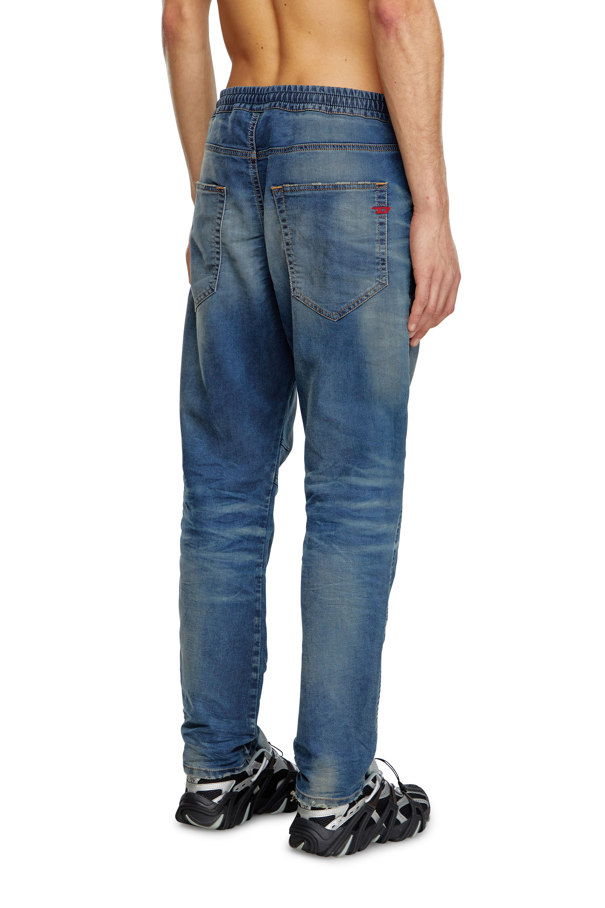 Diesel - Man's Regular 2040 D-Amage Joggjeans® 068MC, Medium blue - 4