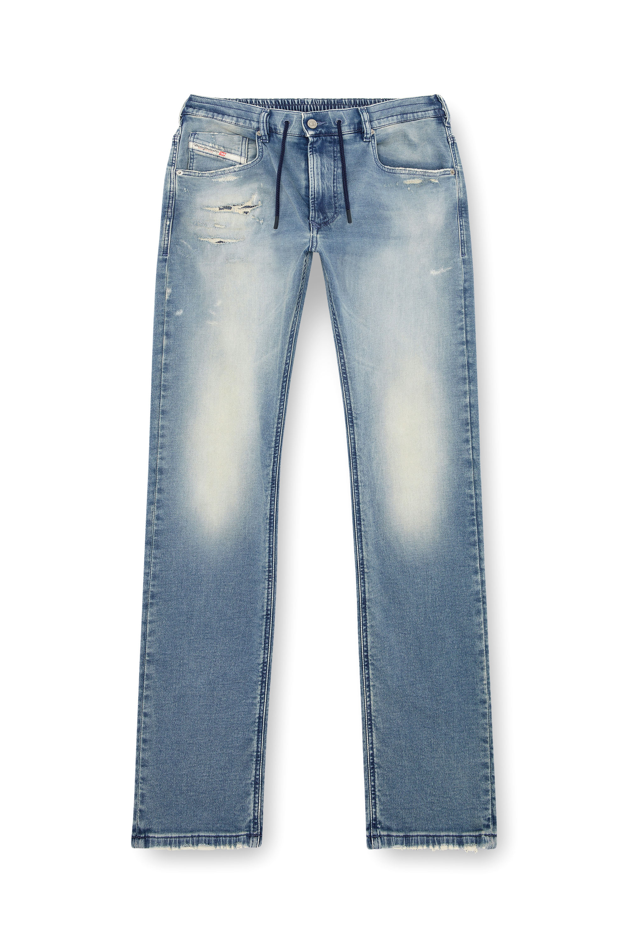 Diesel - Man's Regular 2030 D-Krooley Joggjeans® 068MF, Light Blue - 3