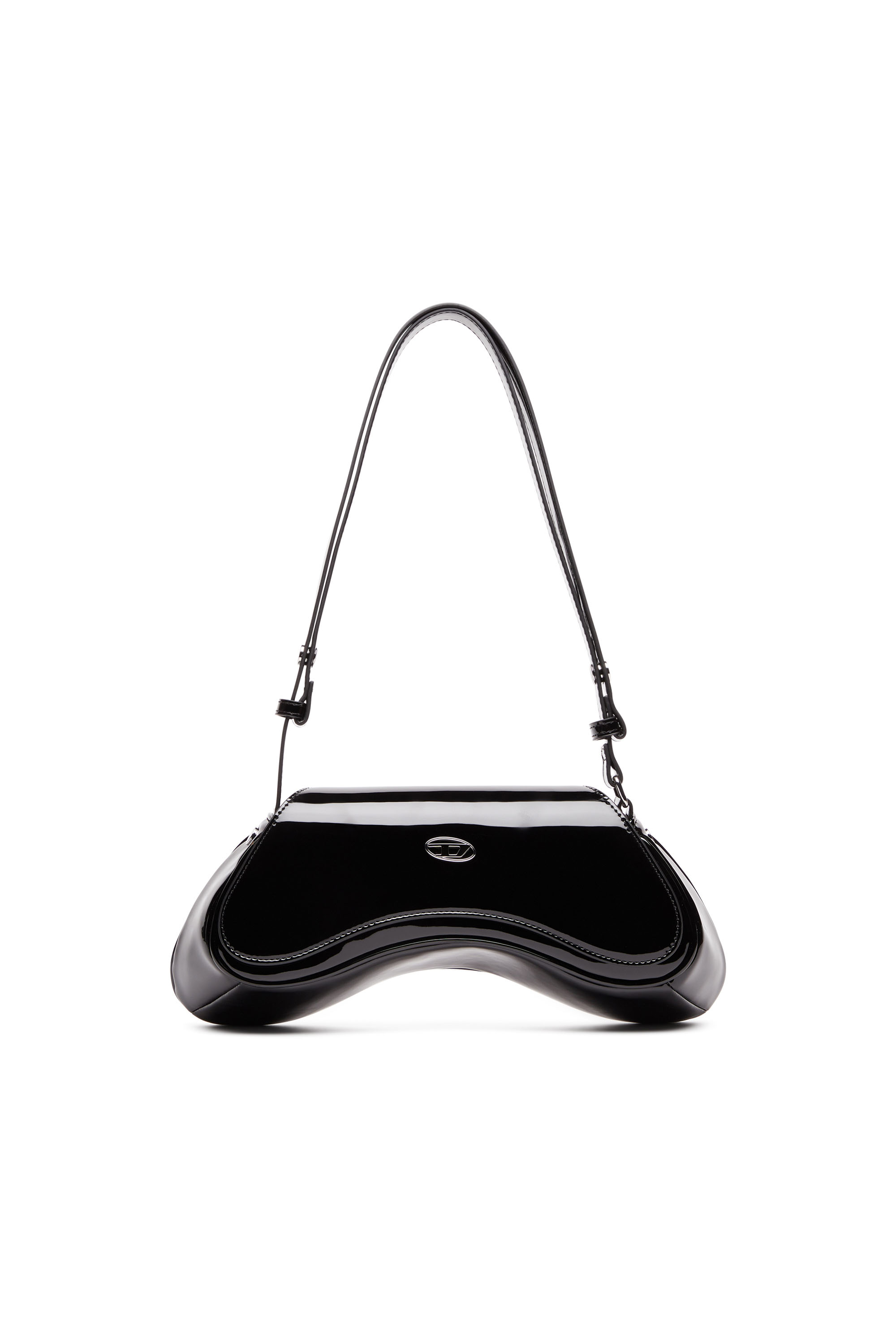 Diesel - PLAY CROSSBODY, Woman Play-Glossy crossbody bag in Black - Image 1