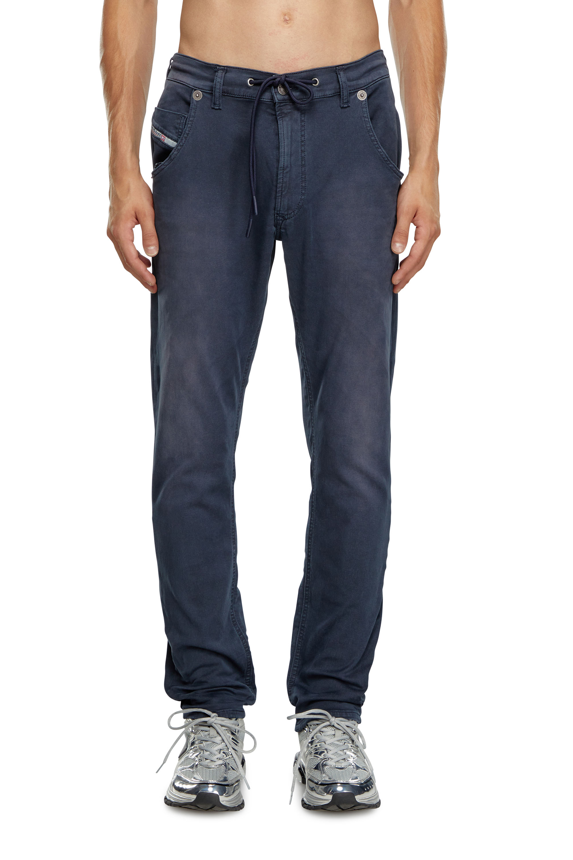 Diesel - Man's Regular 2030 D-Krooley Joggjeans® 0670M, Dark Blue - 1