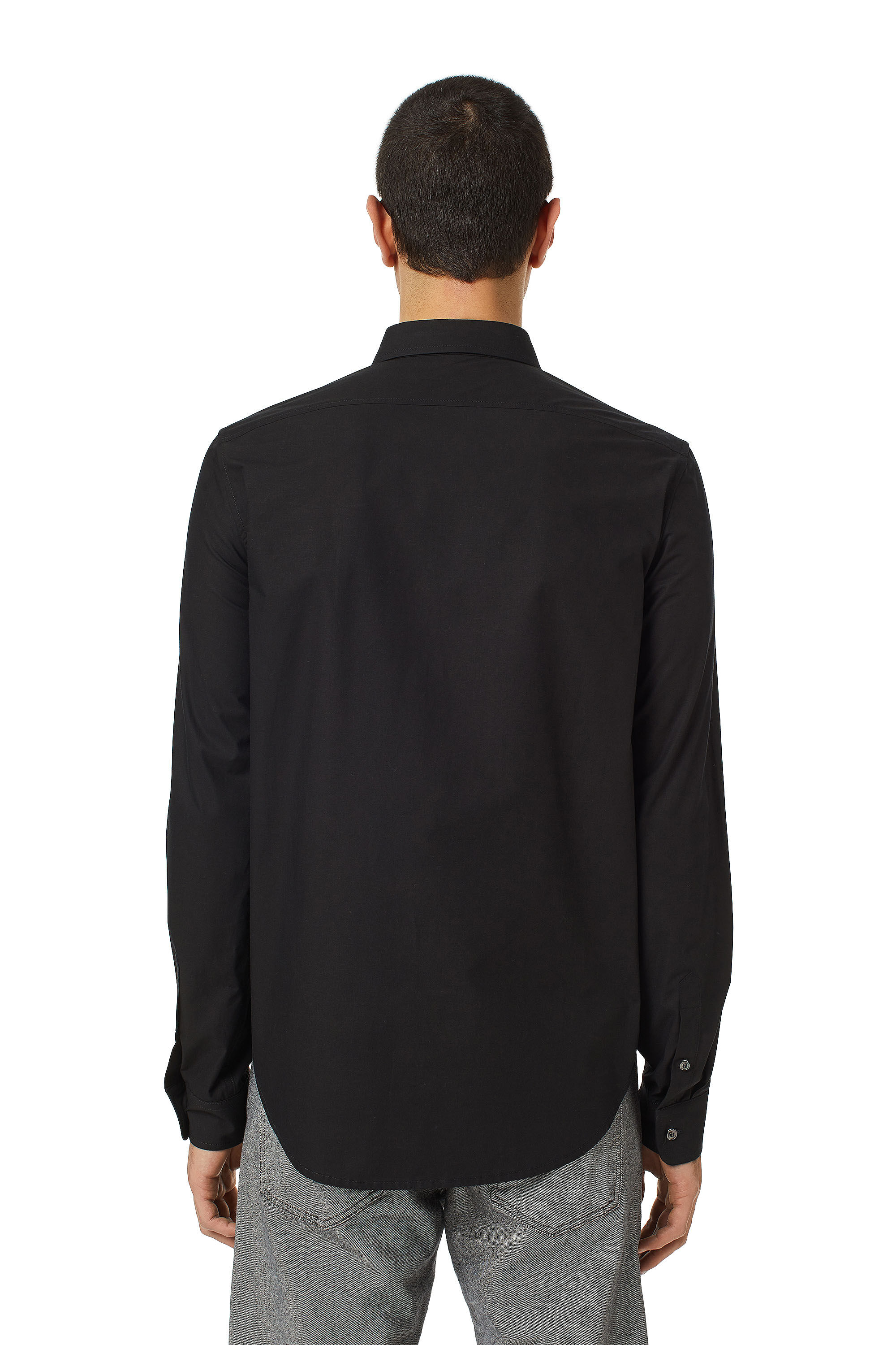 Diesel - S-BEN-CL, Hombre Camiseta en algodón técnico in Negro - Image 4