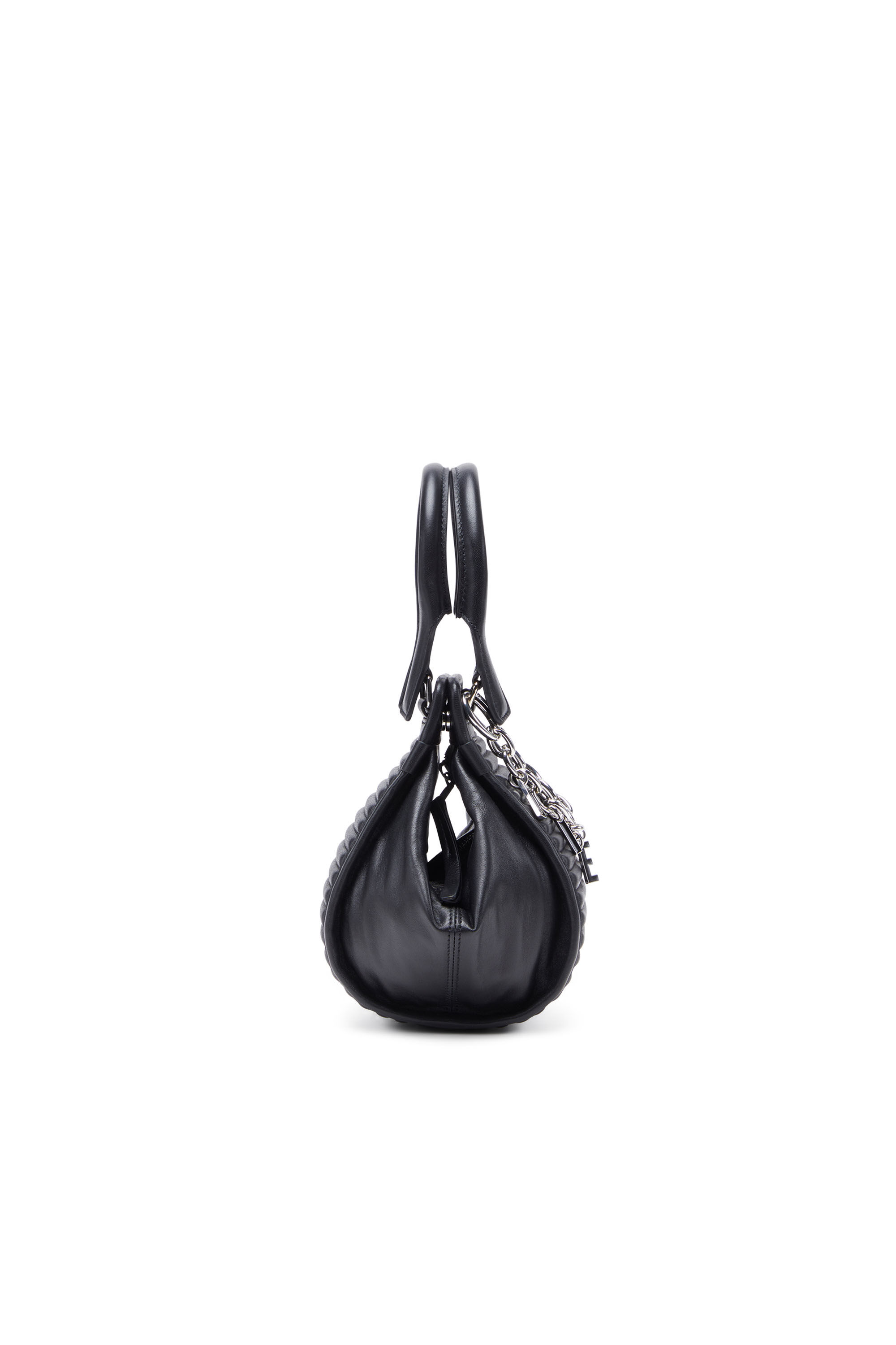 Diesel - D-VINA-RR XS, Woman's D-Vina-RR XS - Handbag in leather in Black - 4