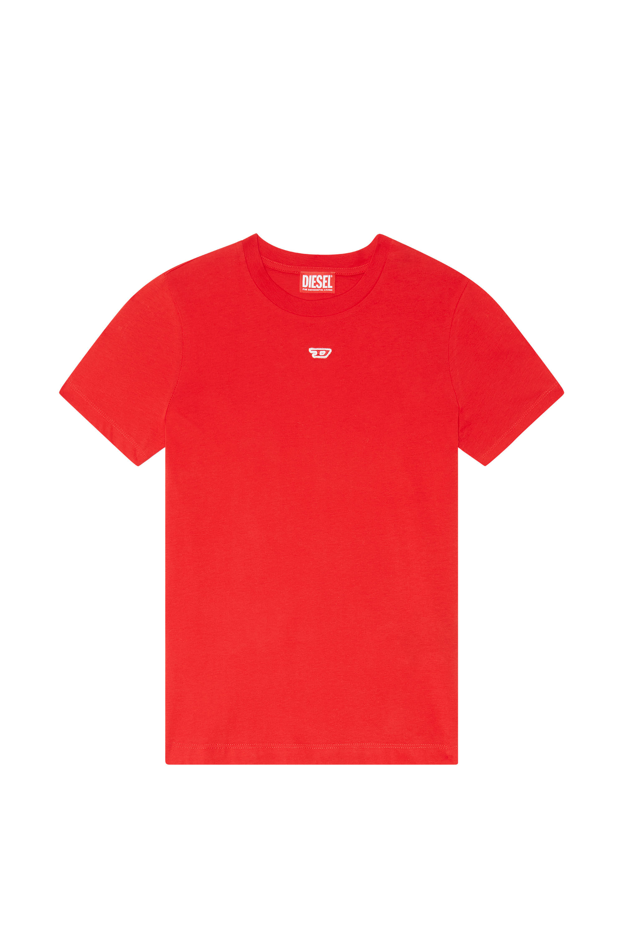 Diesel - T-REG-D, Mujer Camiseta con mini parche con el logotipo in Rojo - Image 2