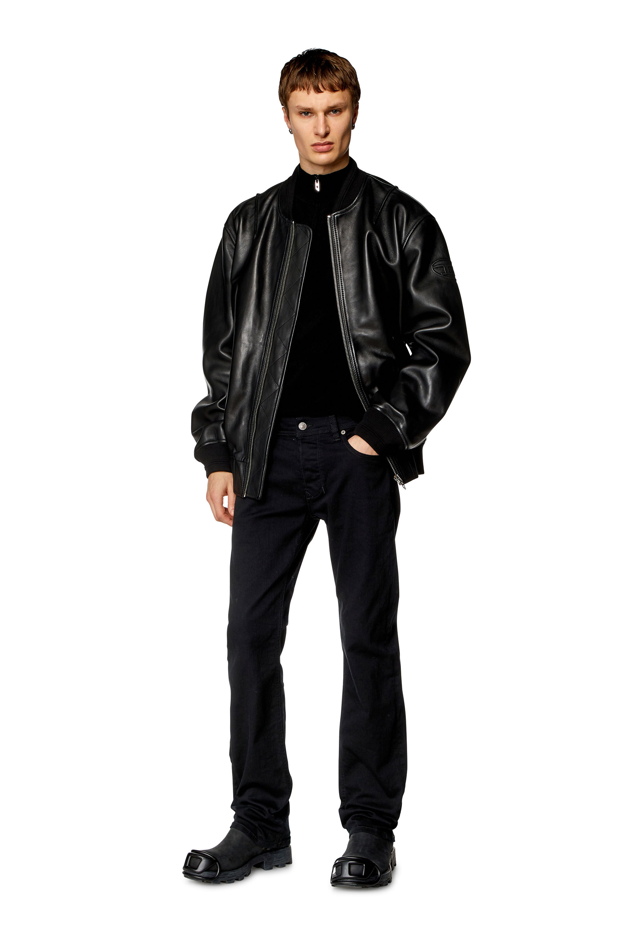 Diesel - Straight Jeans 1985 Larkee 0688H, Hombre Straight Jeans - 1985 Larkee in Negro - Image 1