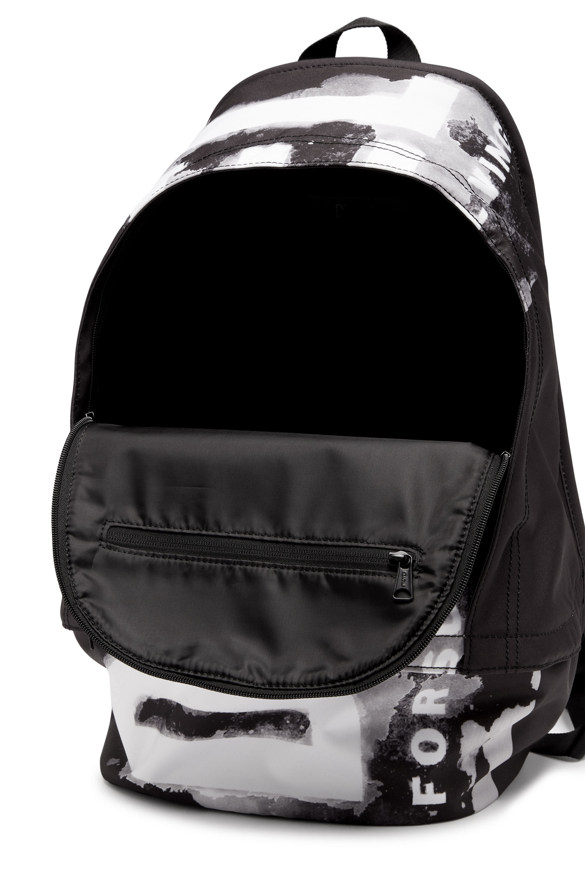 Diesel - RAVE BACKPACK X, Hombre Rave Backpack X - Mochila de tejido con logotipo in Negro - Image 2