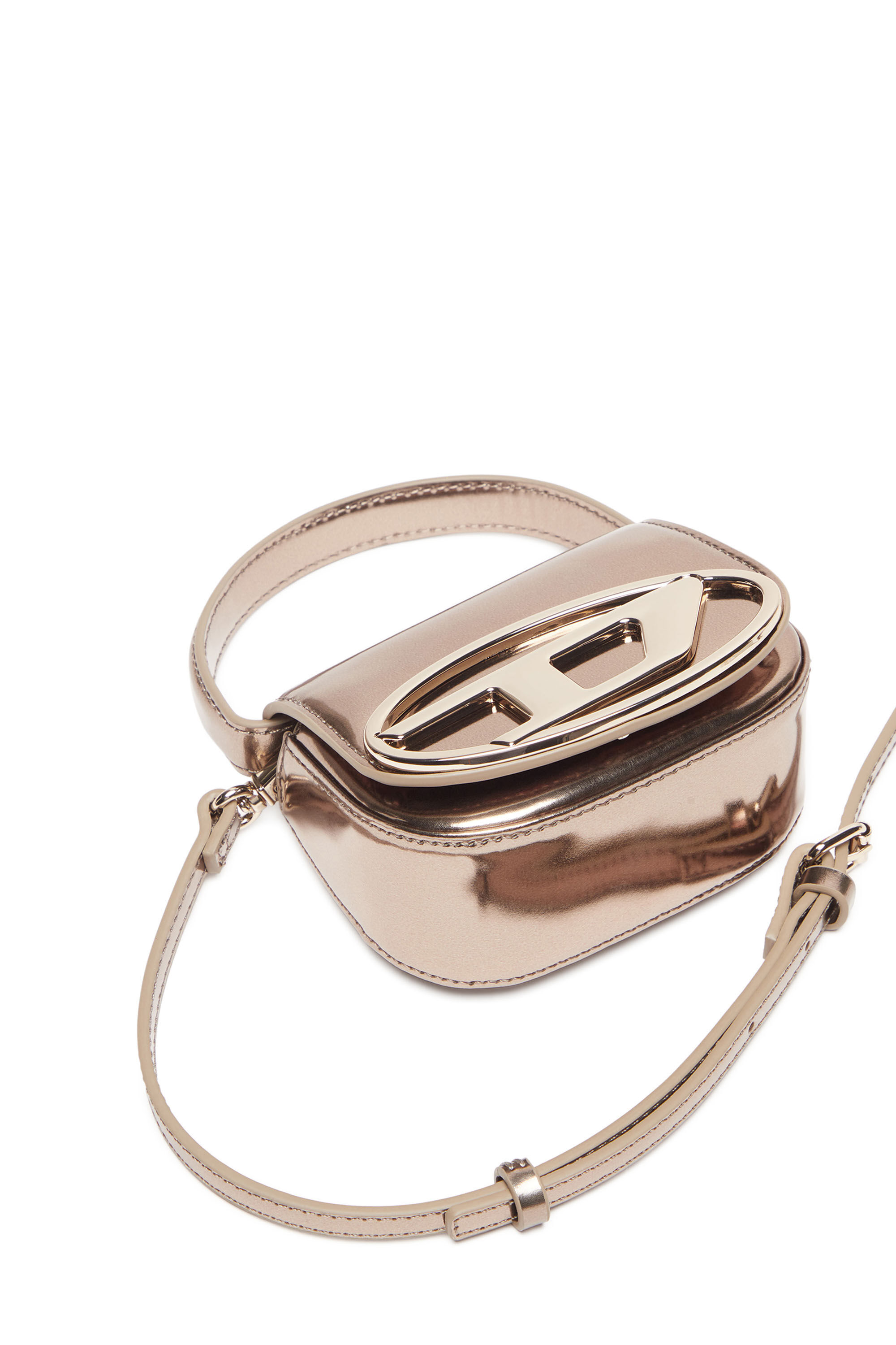 Diesel - 1DR-XS-S, Woman's 1DR-XS-S-Iconic mini bag in mirrored leather in Bronze - 2