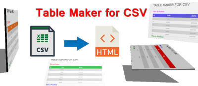 Table Maker for CSV