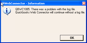 Quickbooks error 1085