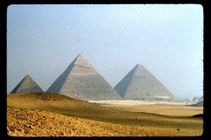 the pyramids of Giza