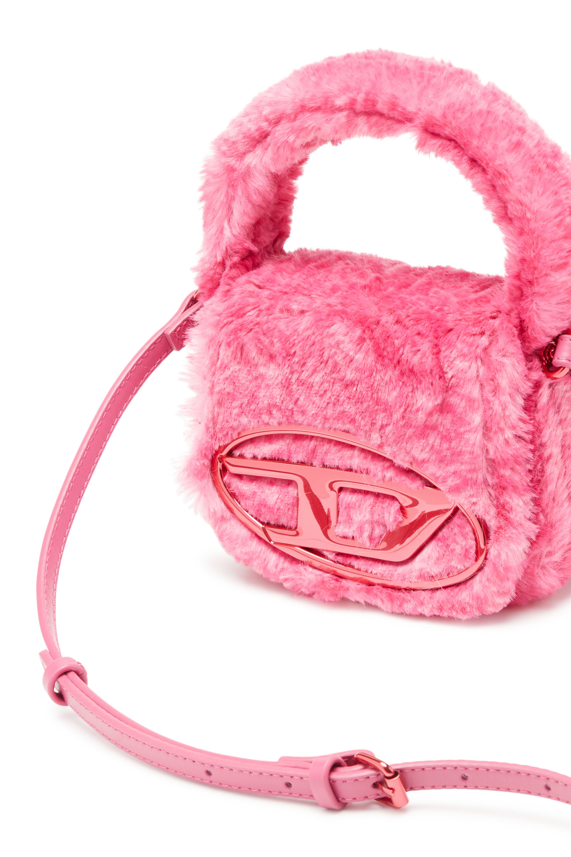 Diesel - 1DR XS, Woman 1DR Xs-Fluffy iconic mini bag in Pink - Image 5