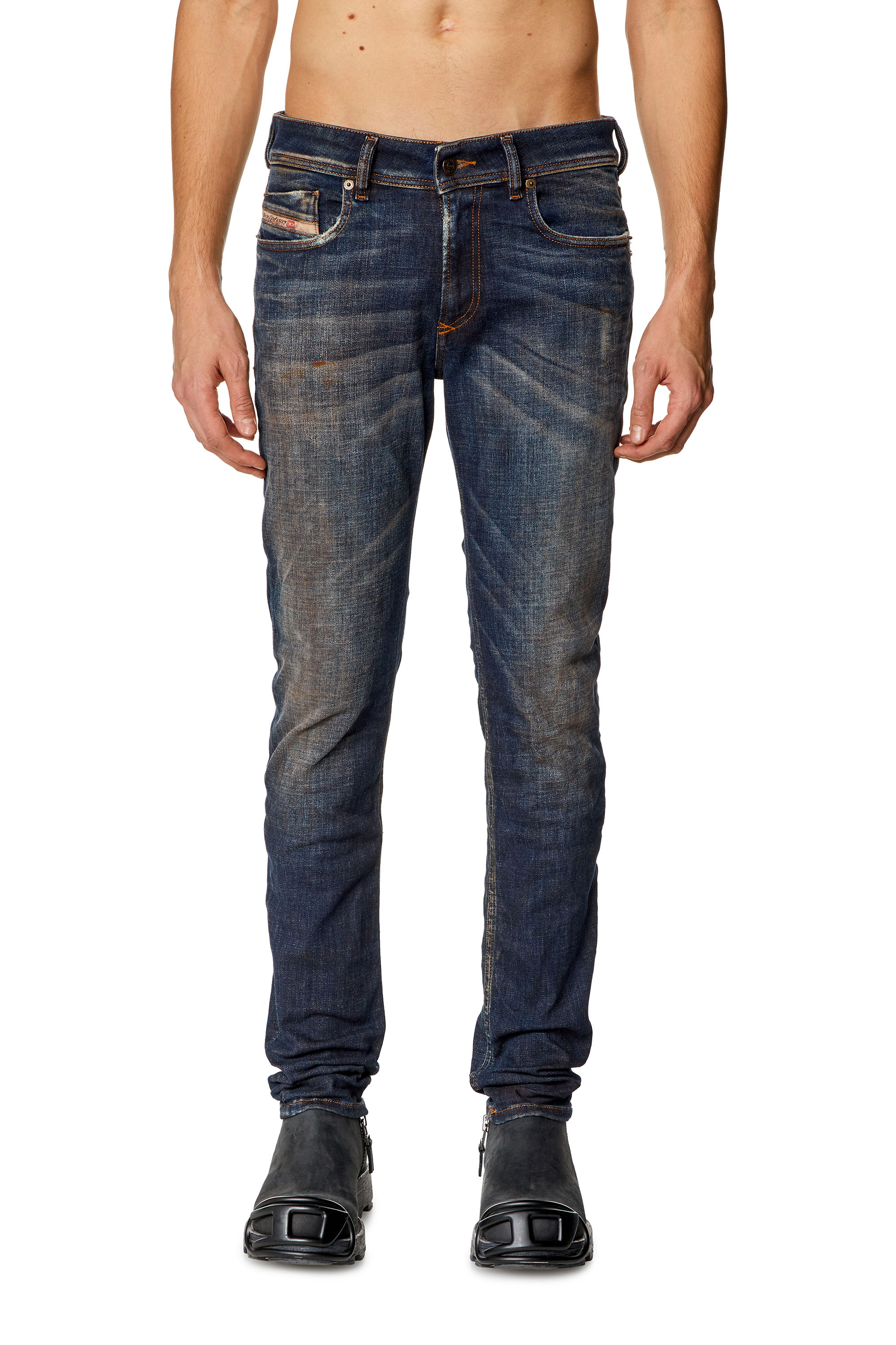 Diesel - Man Skinny Jeans 1979 Sleenker 09H76, Dark Blue - Image 1