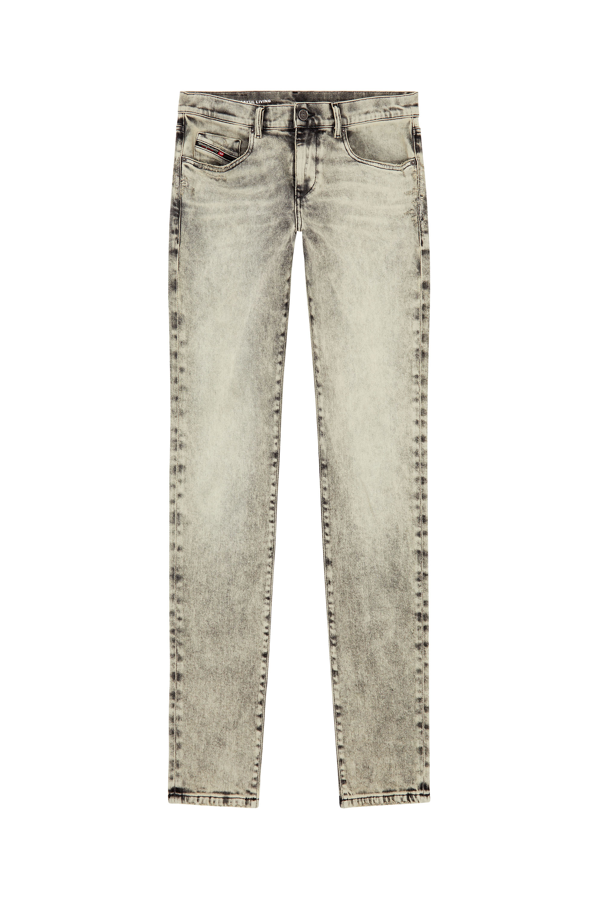 Diesel - Man Slim Jeans 2019 D-Strukt 09H56, Grey - Image 3