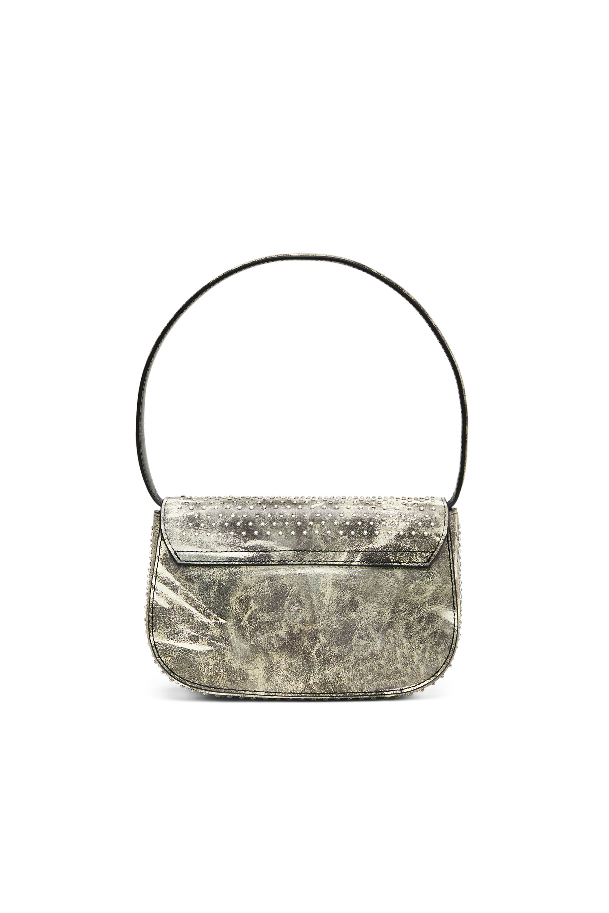 Diesel - 1DR, Woman 1DR - Iconic shoulder bag in crystal leather in Green - Image 2