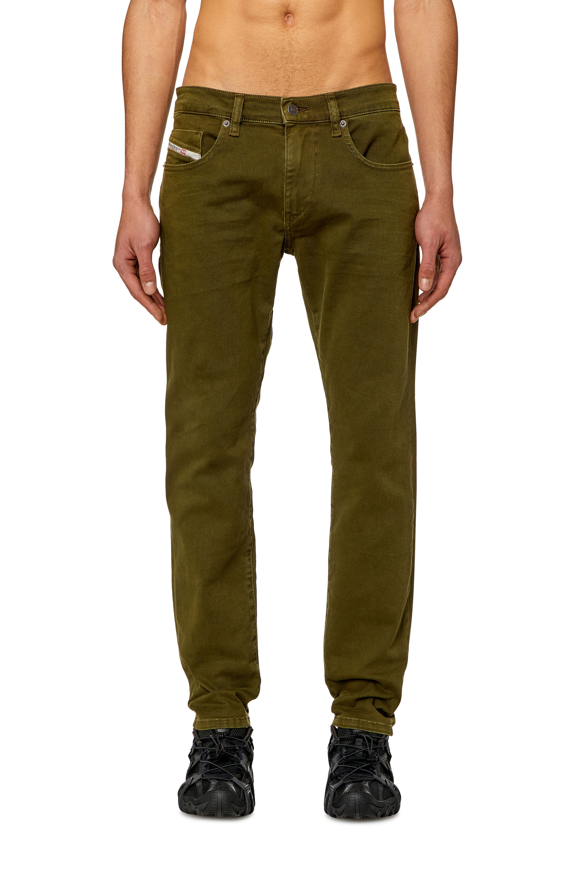 Diesel - Man Slim Jeans 2019 D-Strukt 0QWTY, Green - Image 1